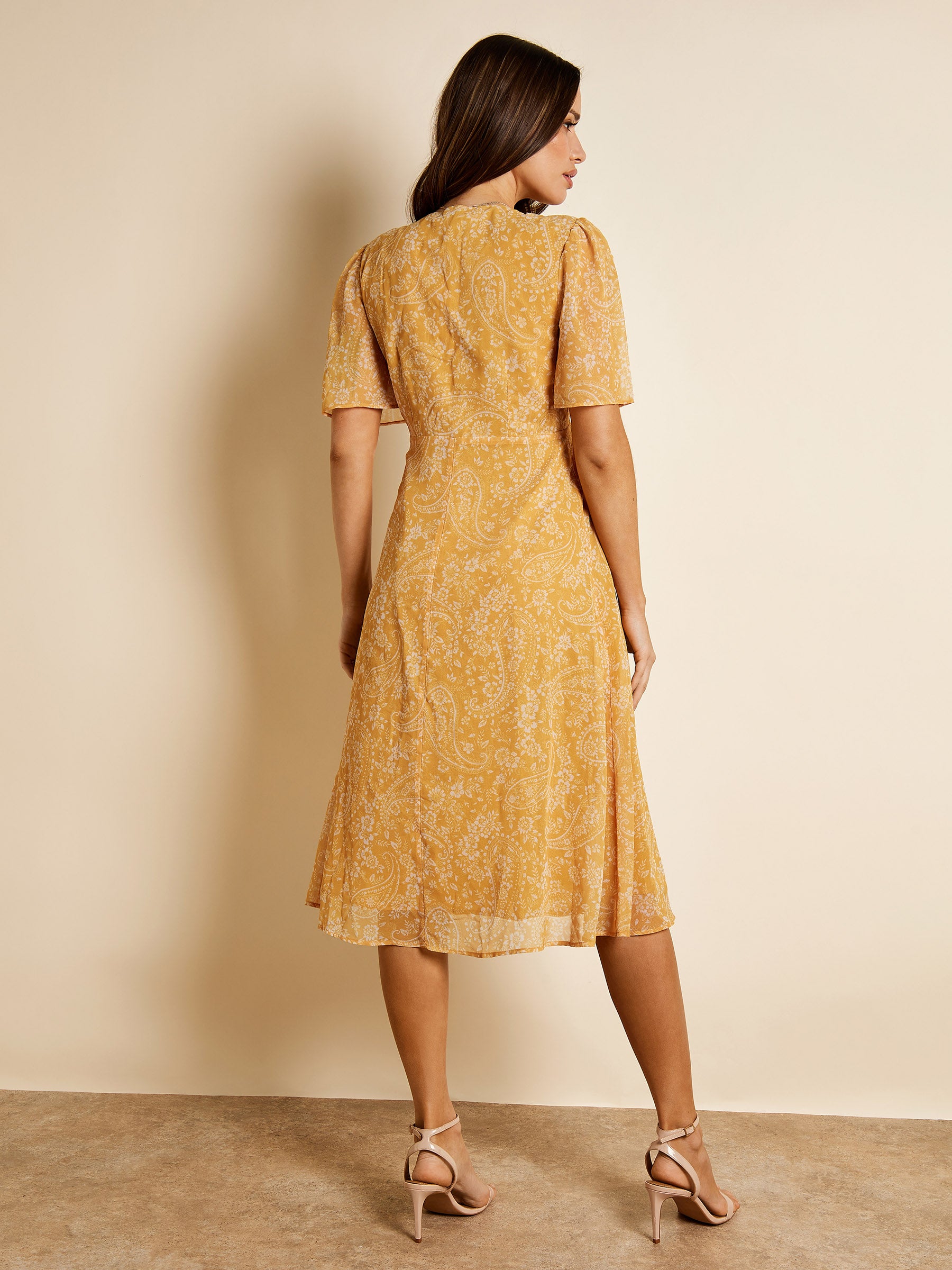 GWD Alena Floral Print Midi Dress