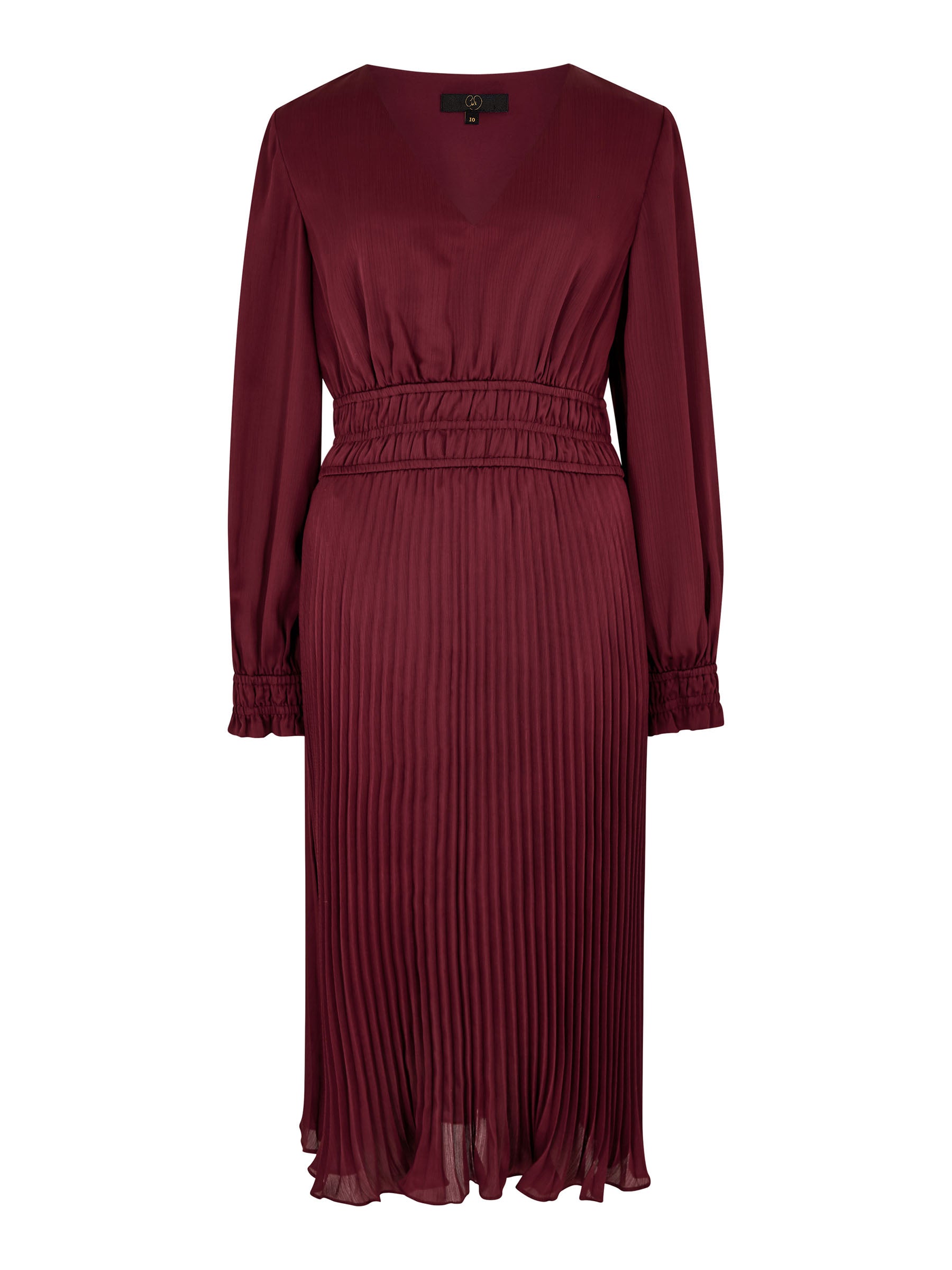 GWD Petal Glossy Satin Knee Length Dress