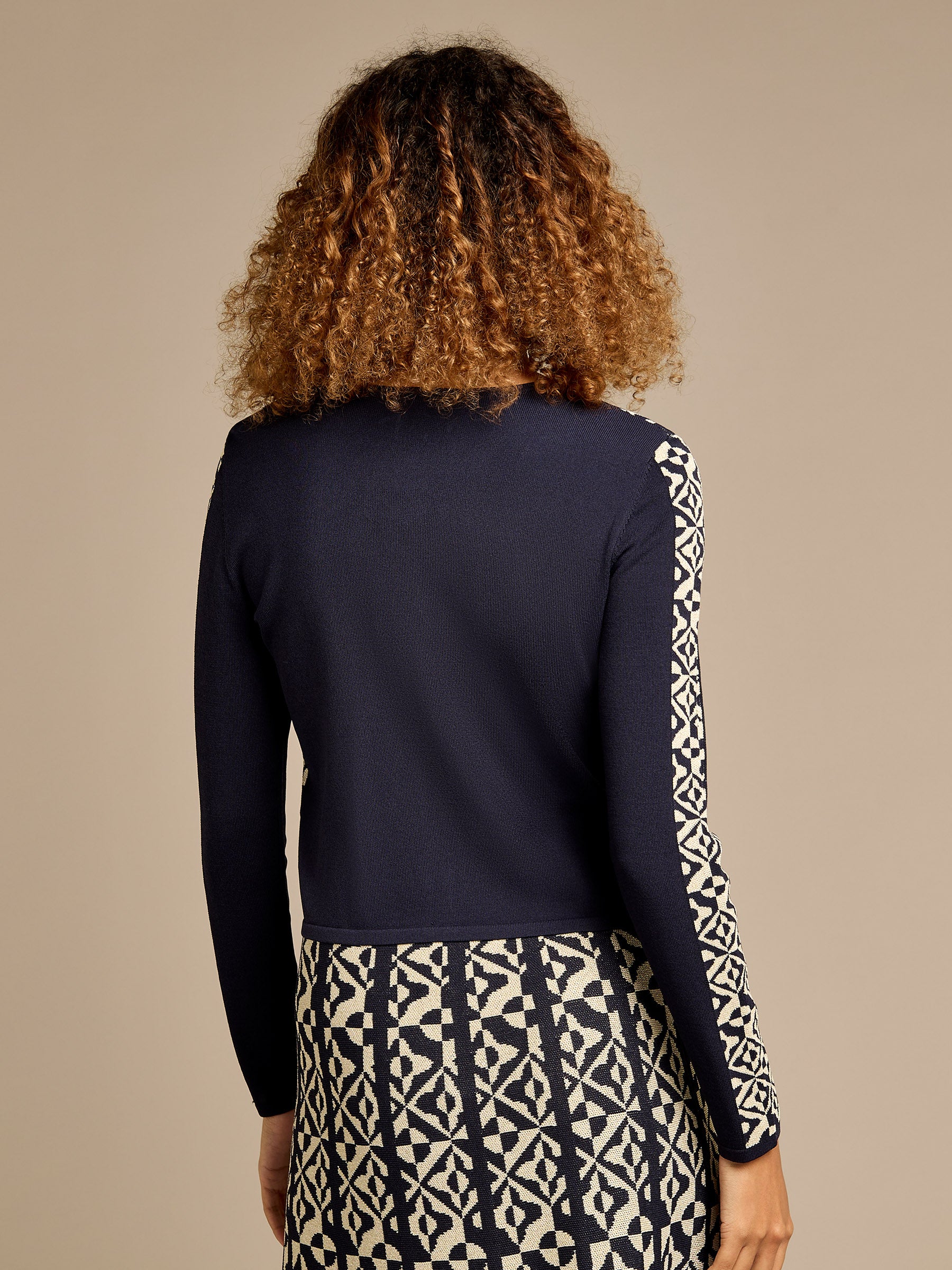 GWD Cate Knitted Geometric Top