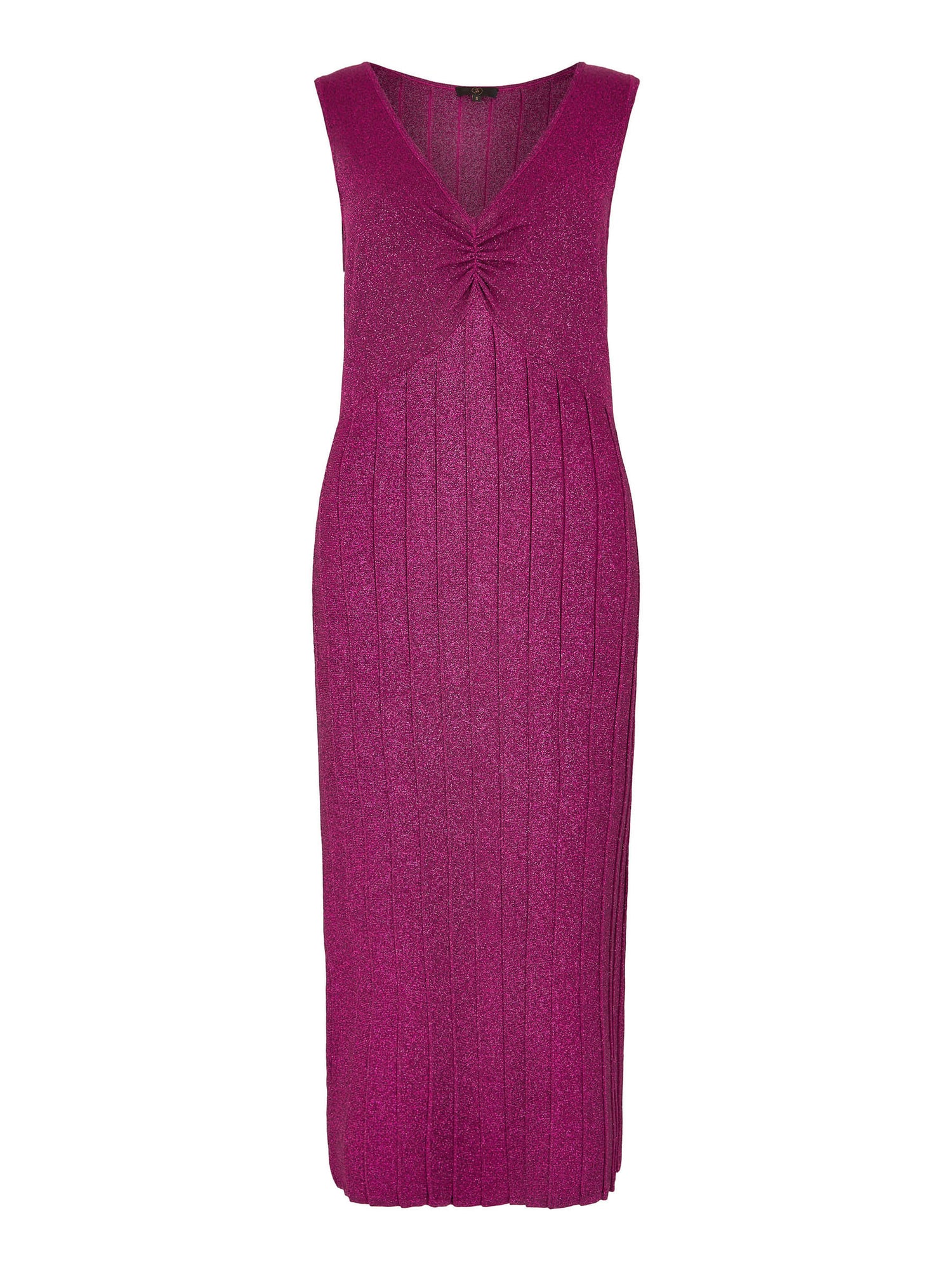 GWD Witney Sparkle Knitted Pink Midi Dress