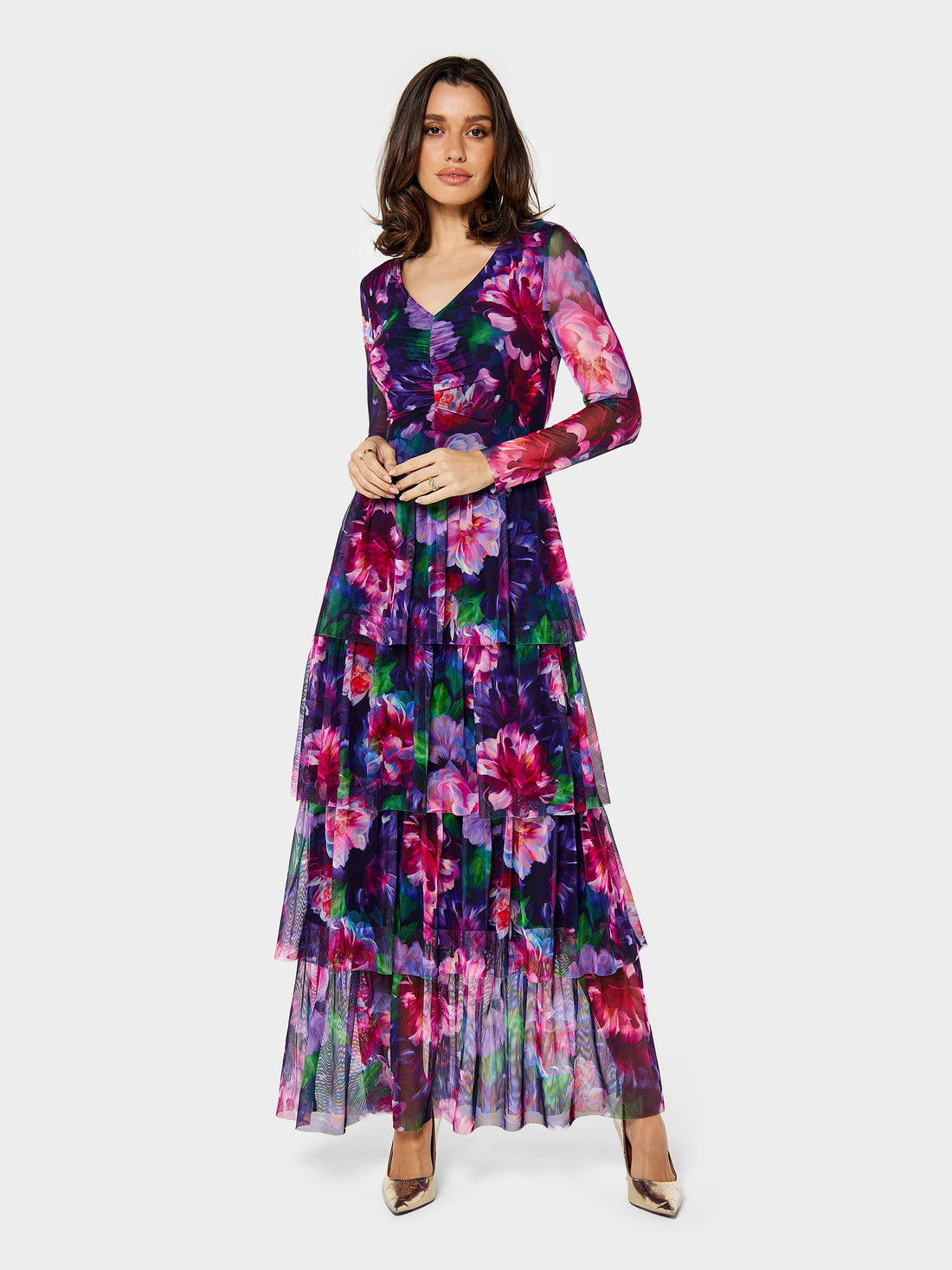 Ella Floral Mesh Dress | GWD Fashion