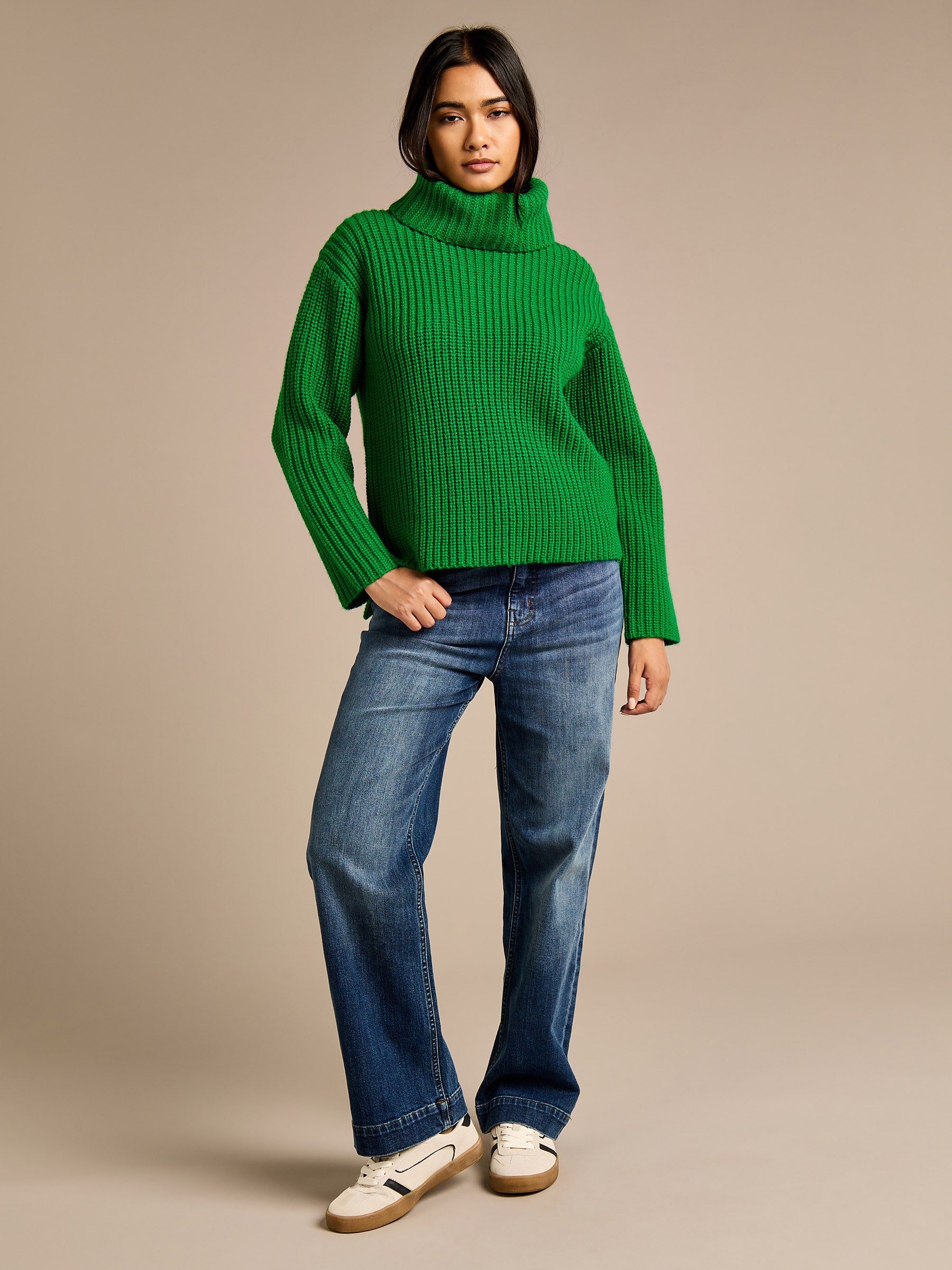 GWD Oakleigh Chunky Knit High Neck Jumper