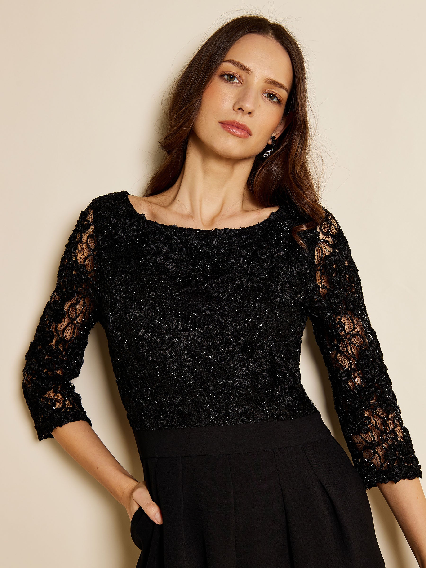 GWD Martina Black Lace Jumpsuit