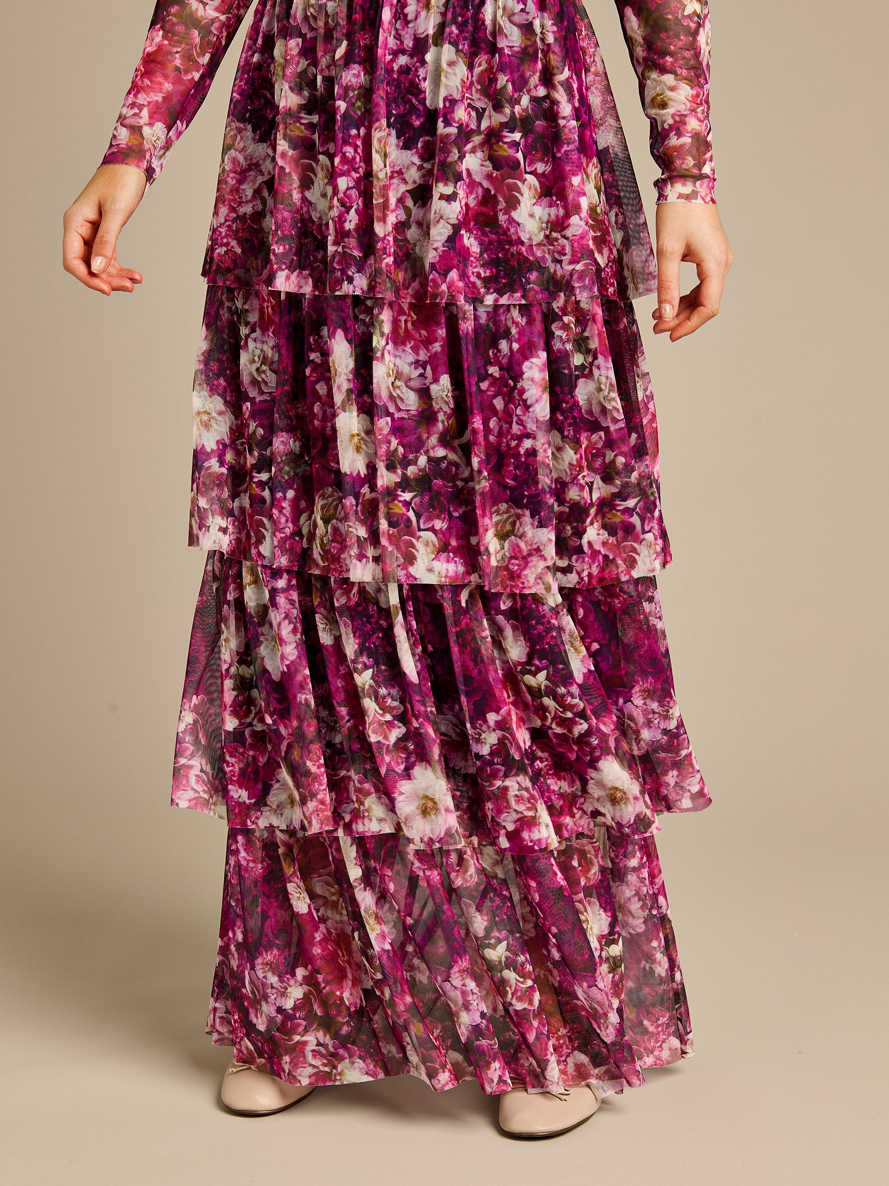 GWD Ella-Marly Floral Print Maxi Dress