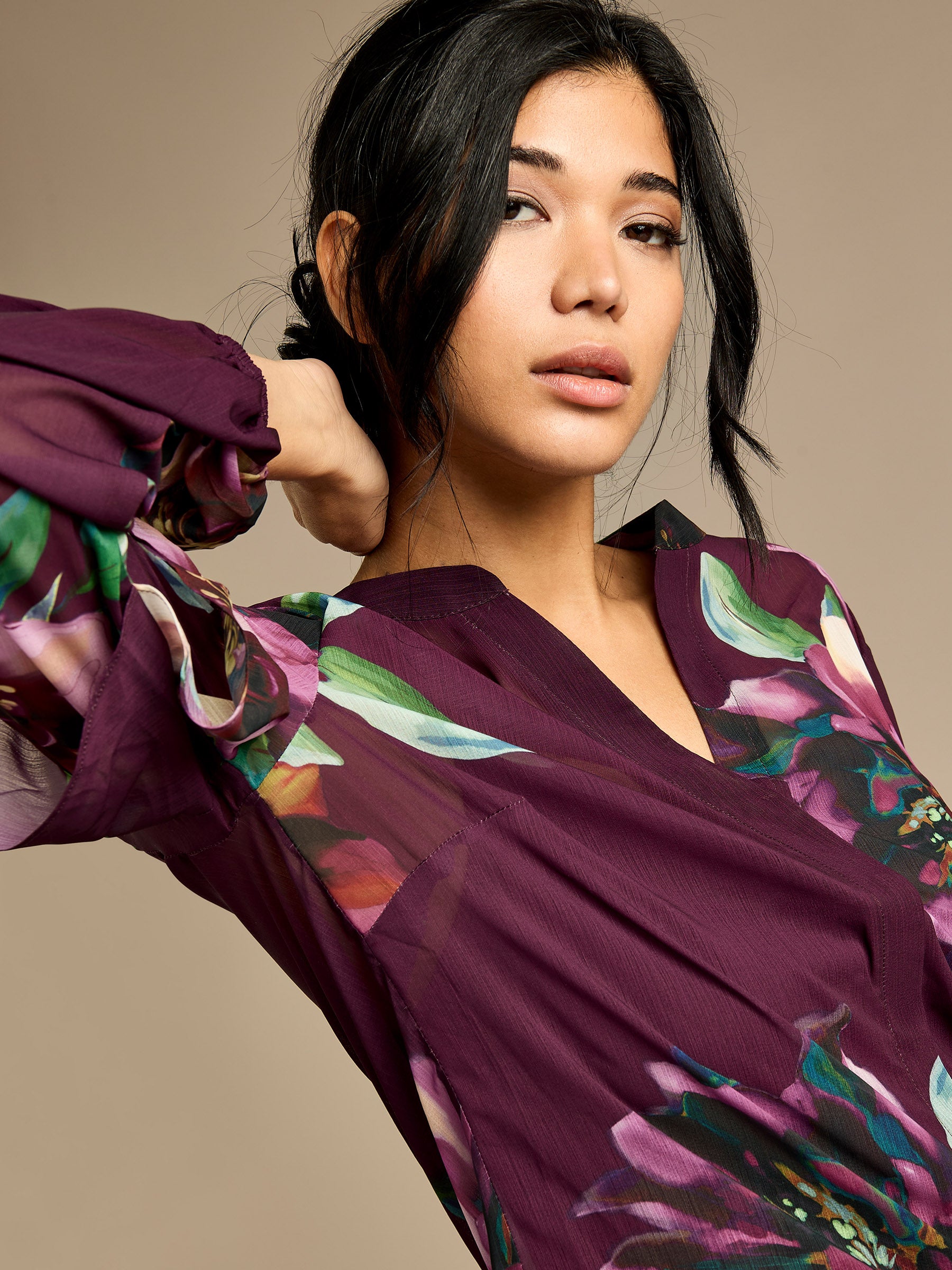 GWD Odette Printed Floral Blouse