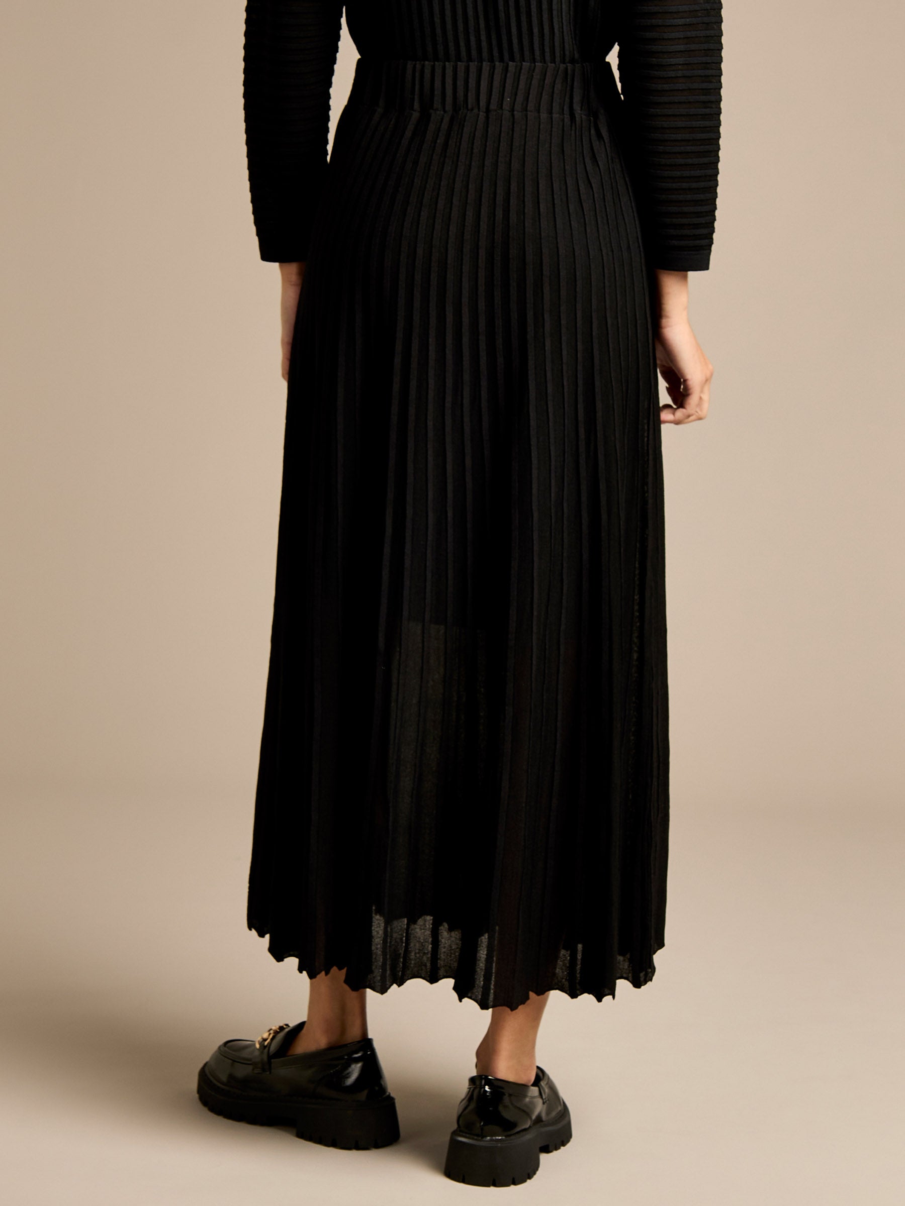 GWD Amrie Black Knitted Skirt