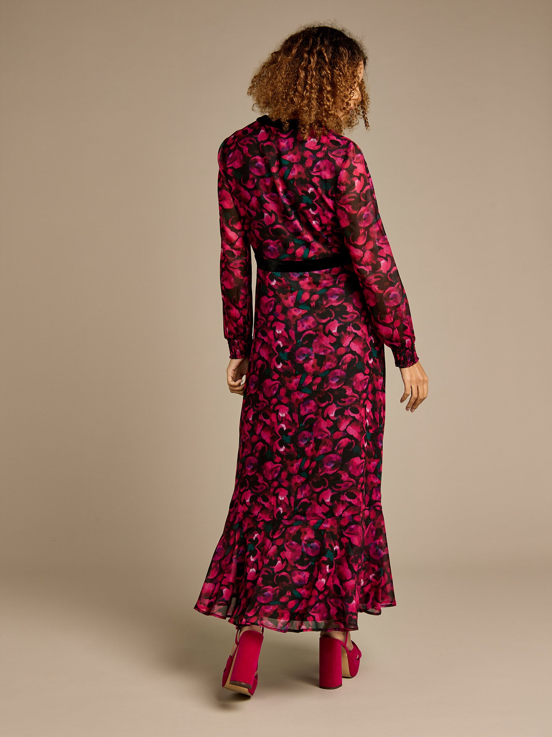 GWD Suzie Abstract Floral Print Dress