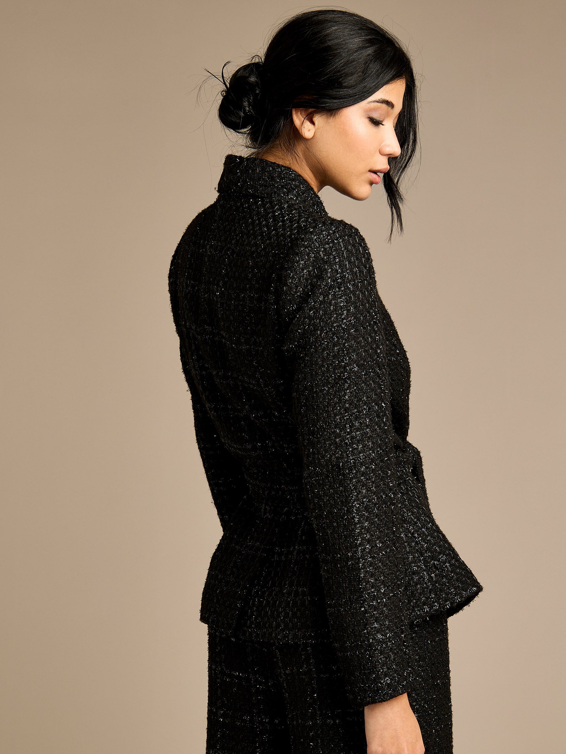 GWD Claire Black Boucle Jacket