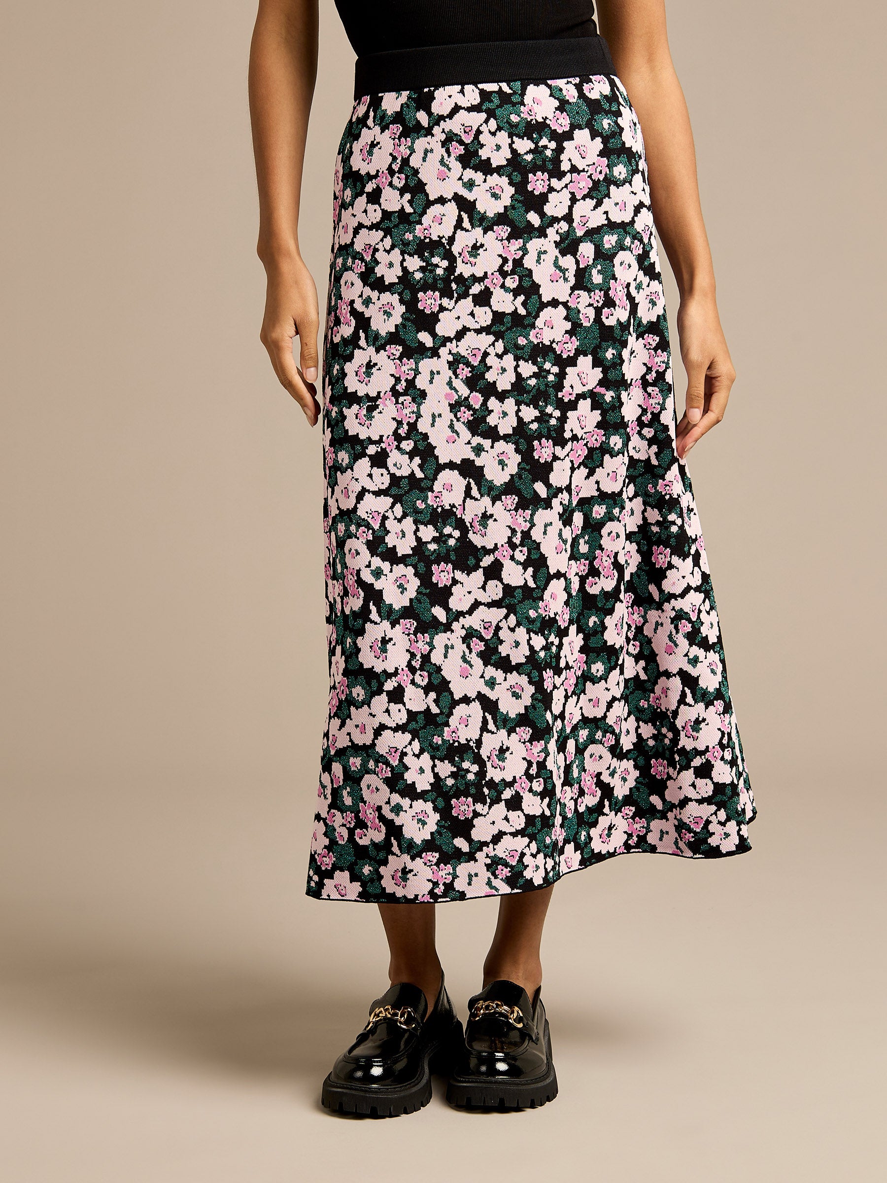 GWD Henrietta Floral Jacquard Skirt