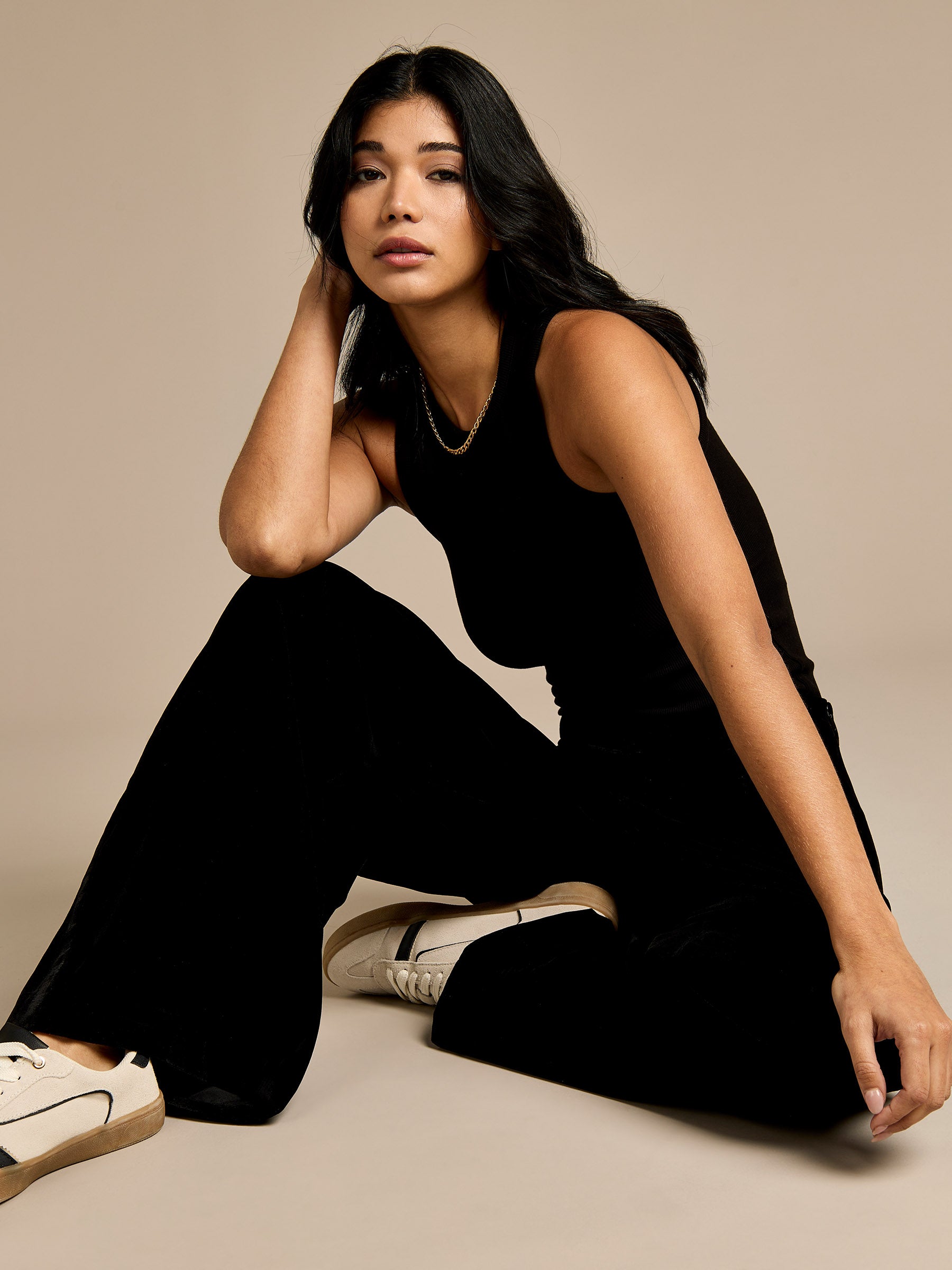 Maia Black Velvet Trouser (NOT UK AS HVE ALICE TRS) | GWD Clothing