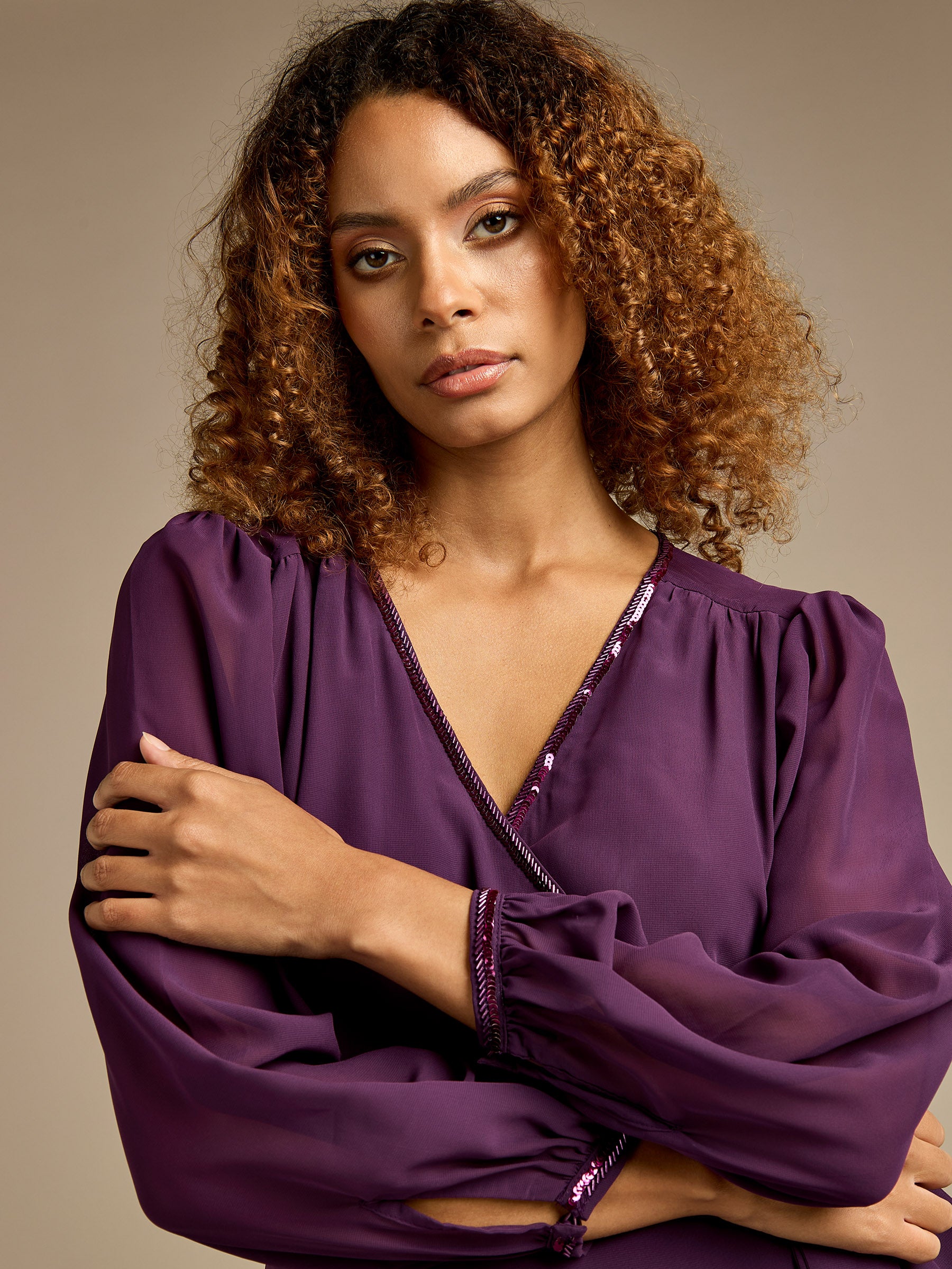 GWD Monica Purple Maxi Dress