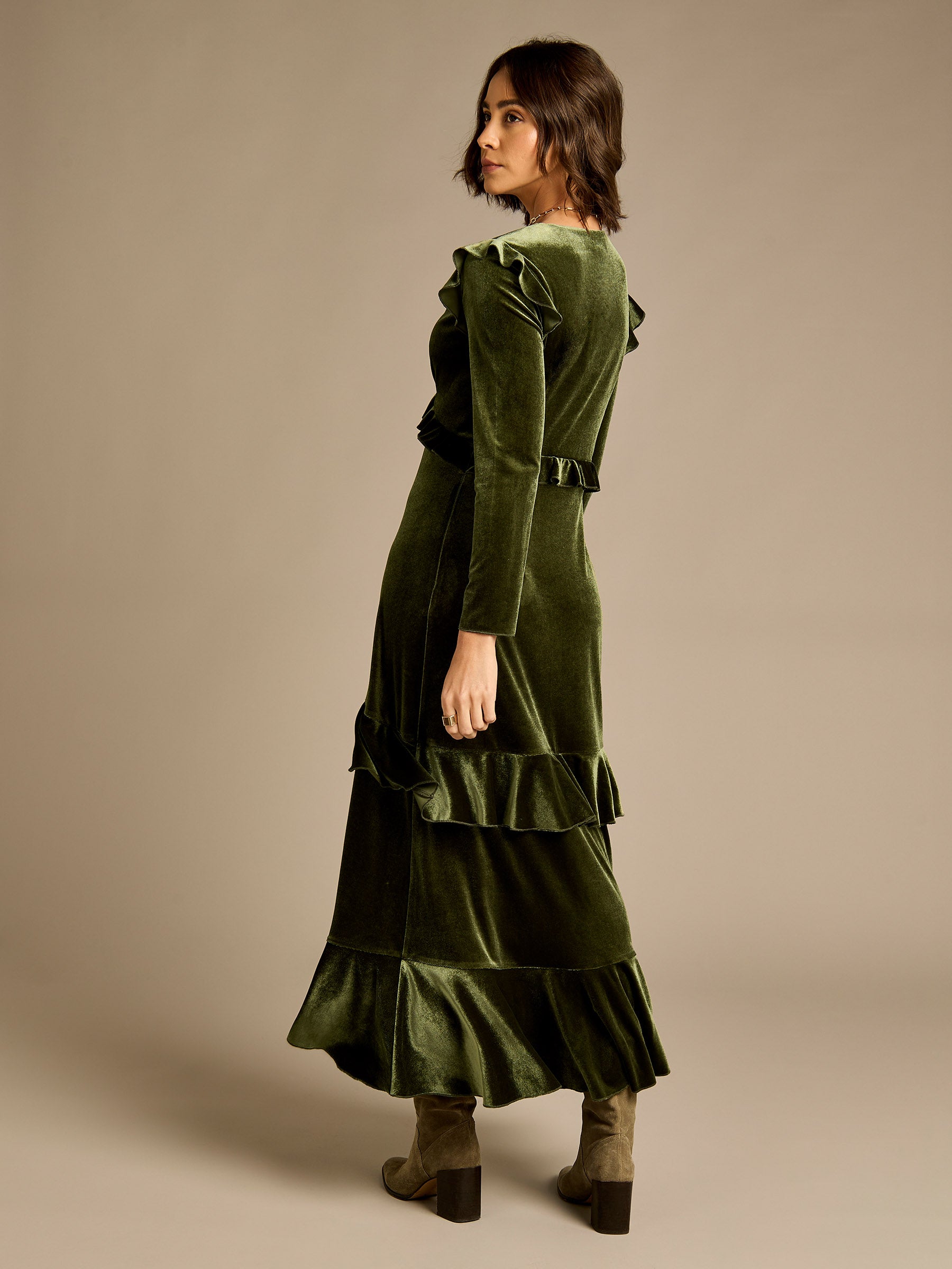 GWD Odetta Khaki Maxi Dress