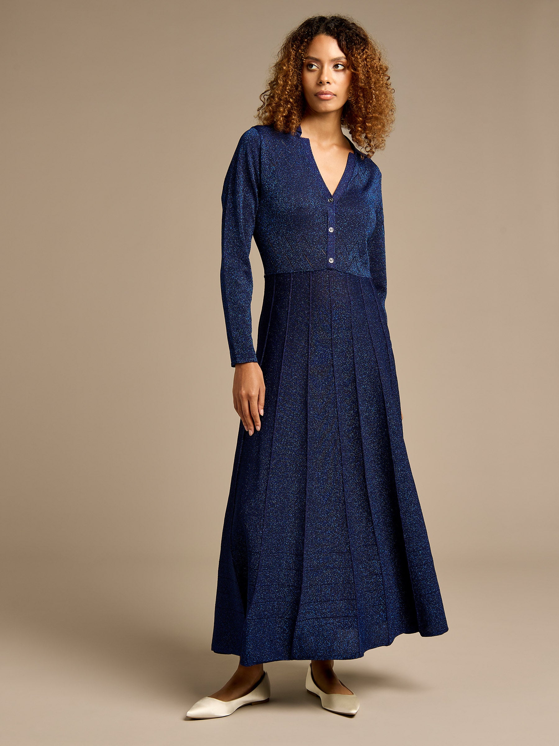GWD Allyson Cobalt Knit Maxi Dress