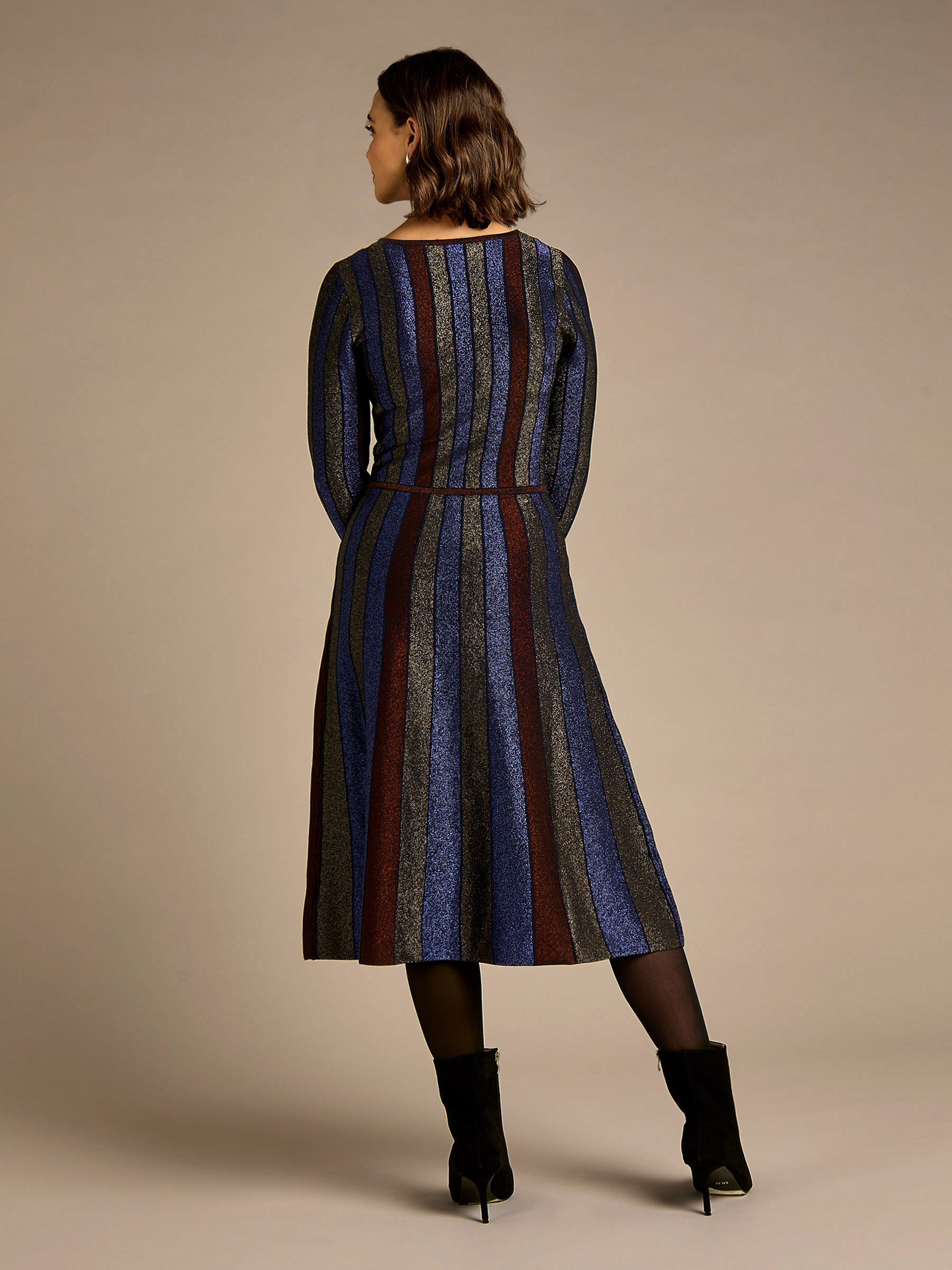 GWD Valentine Multi Stripe Knit Maxi Dress