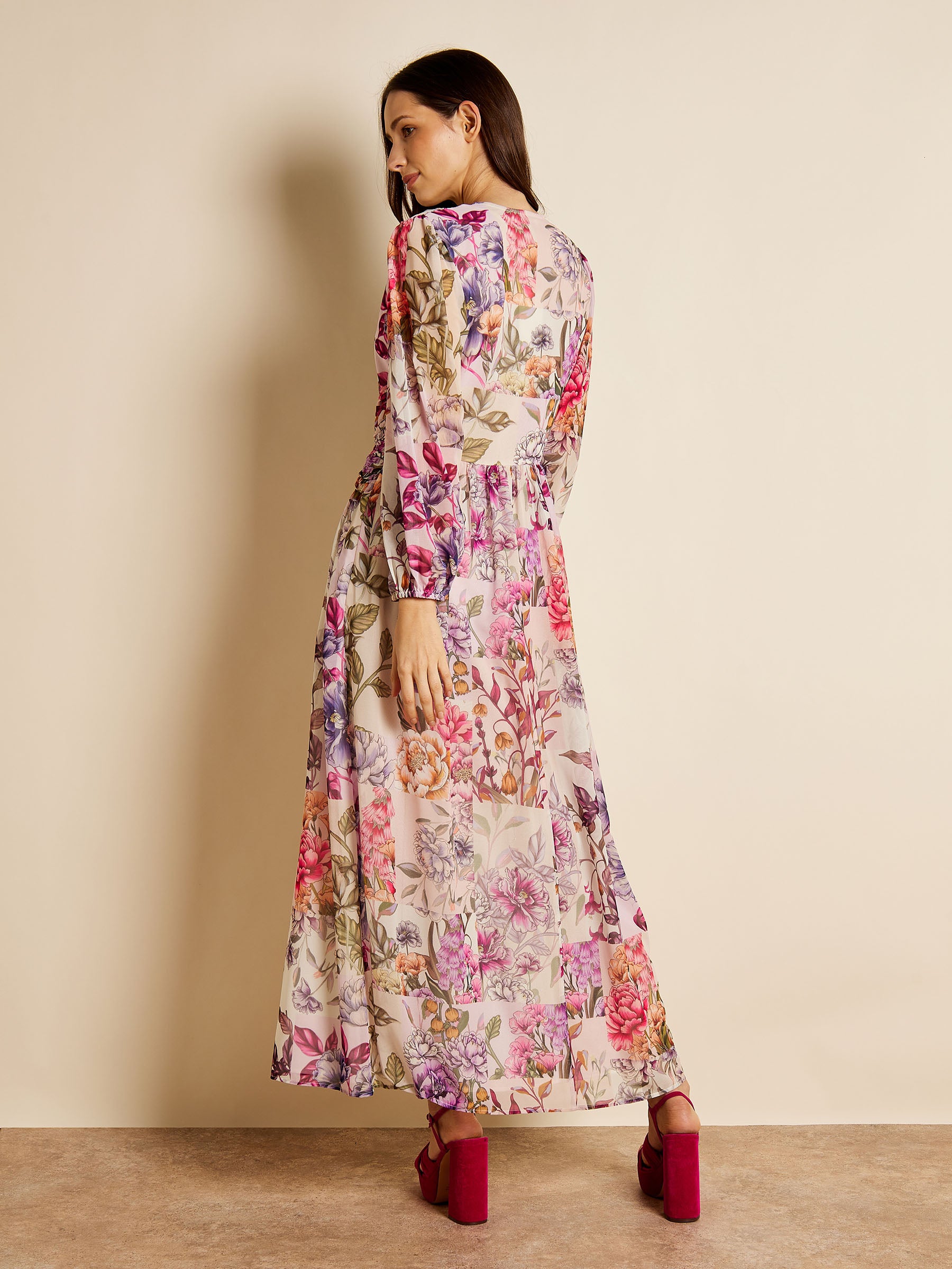 GWD Tinsley Floral Print Maxi Dress