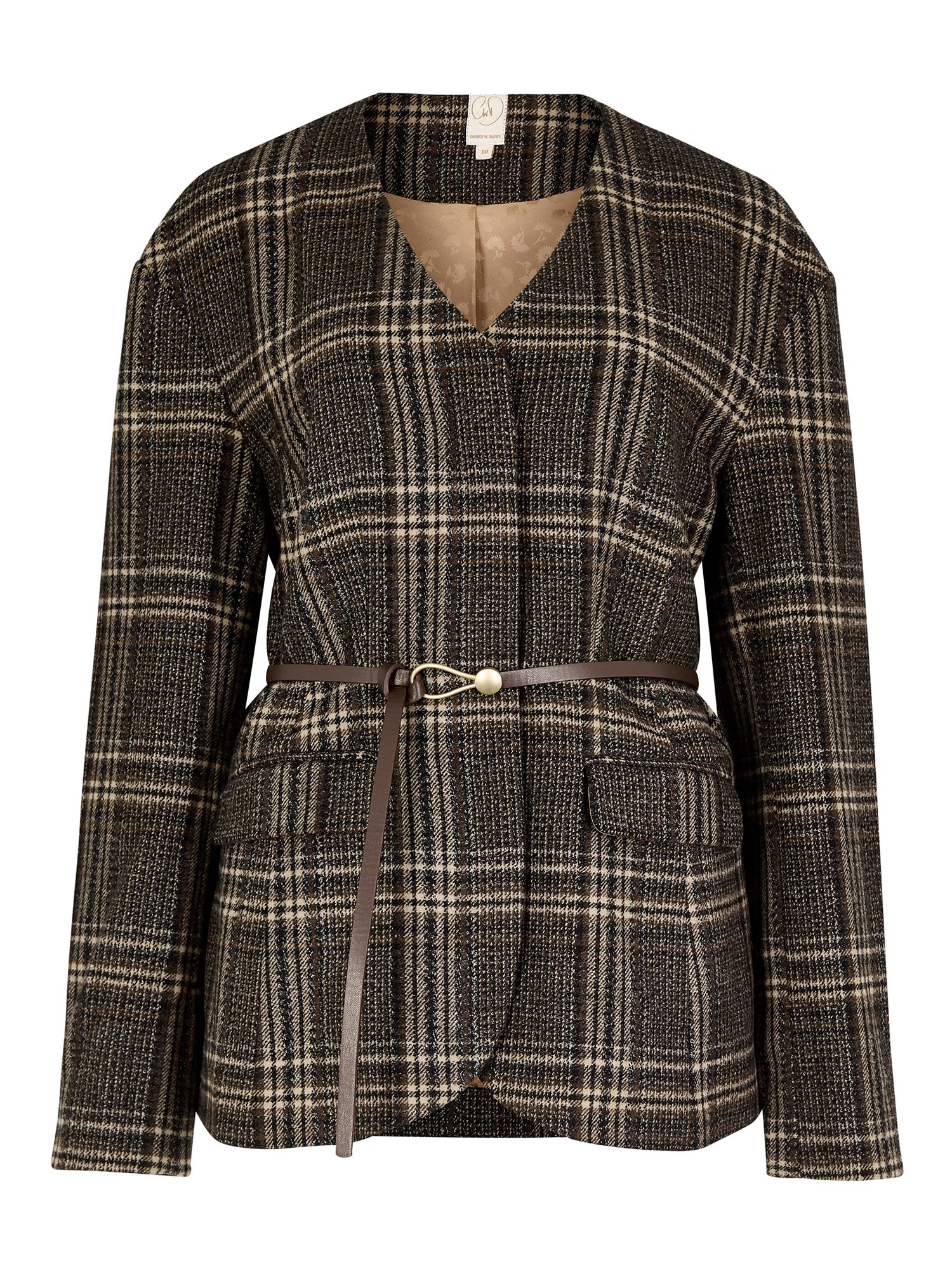 Aimee Brown Check Blazer