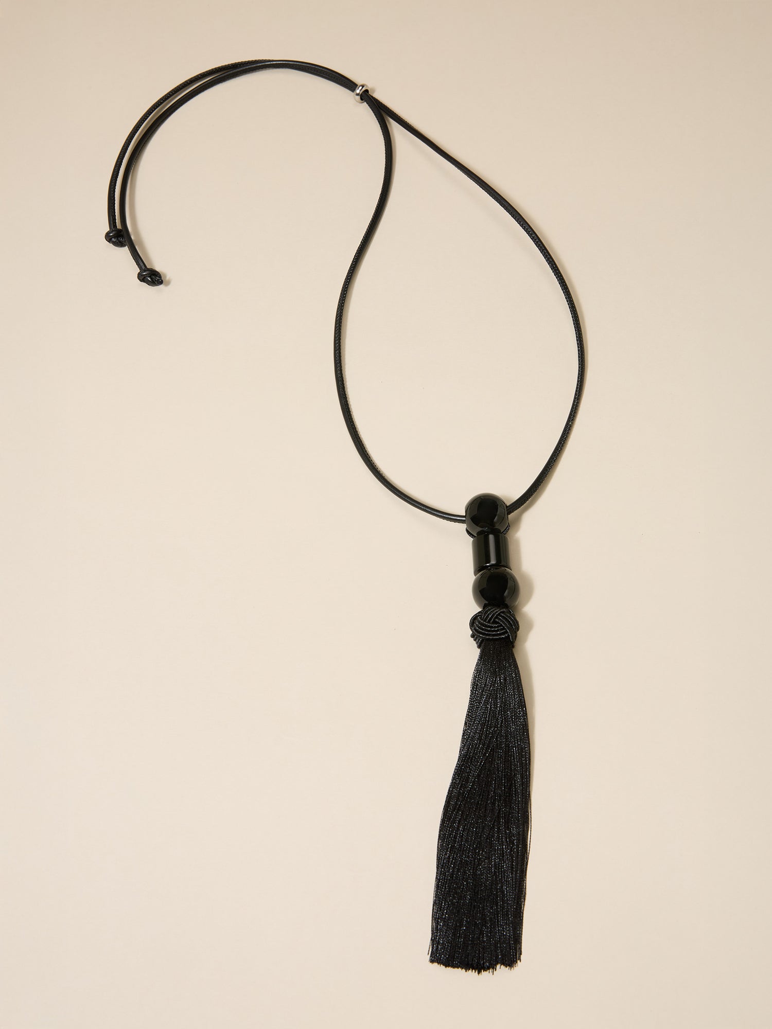 GWD Beth Tassel Necklace Collection, Red, Black and Brown