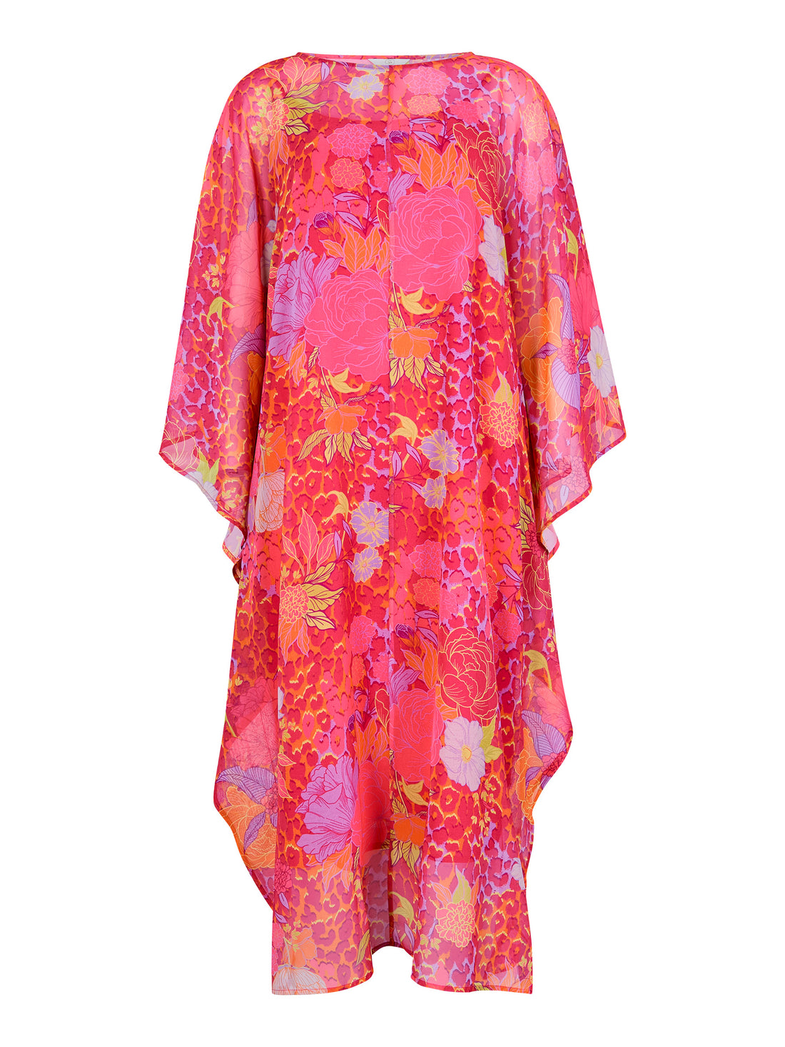 GWD Diane Floral Embellished Kaftan Style Midi Dress
