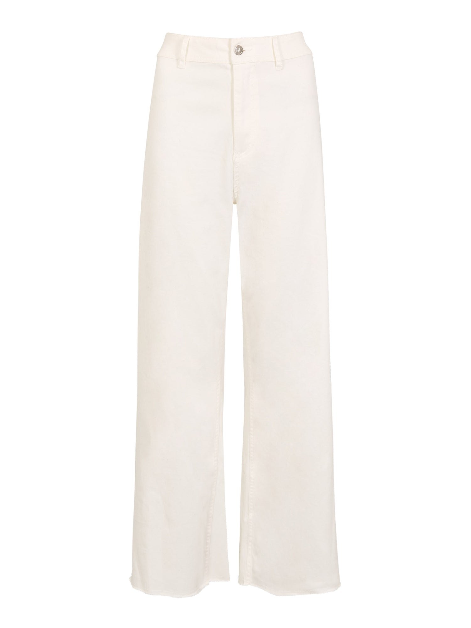 GWD Dottie White Wide Leg Denim Jean