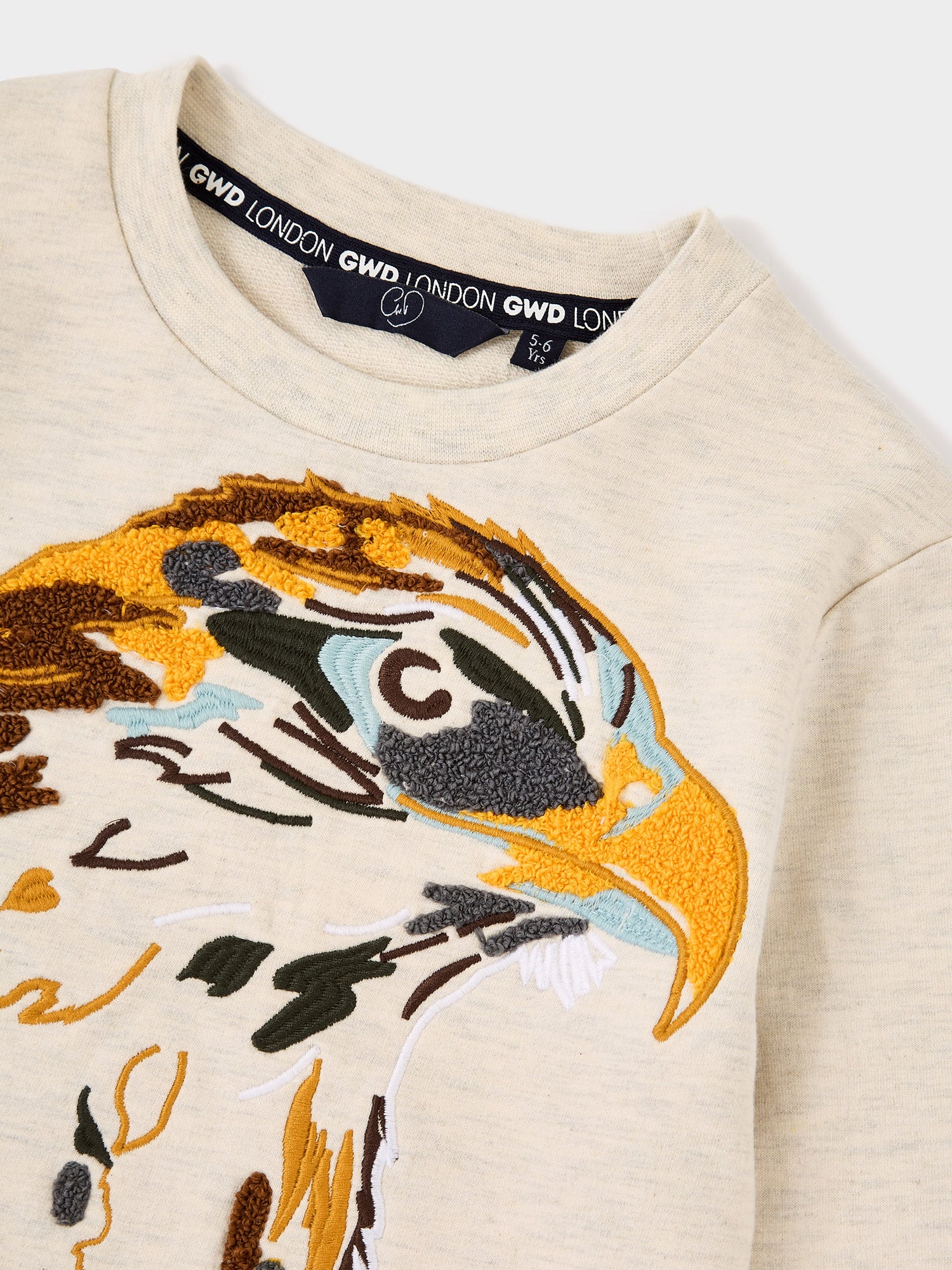 Drake Oatmeal Eagle Sweater