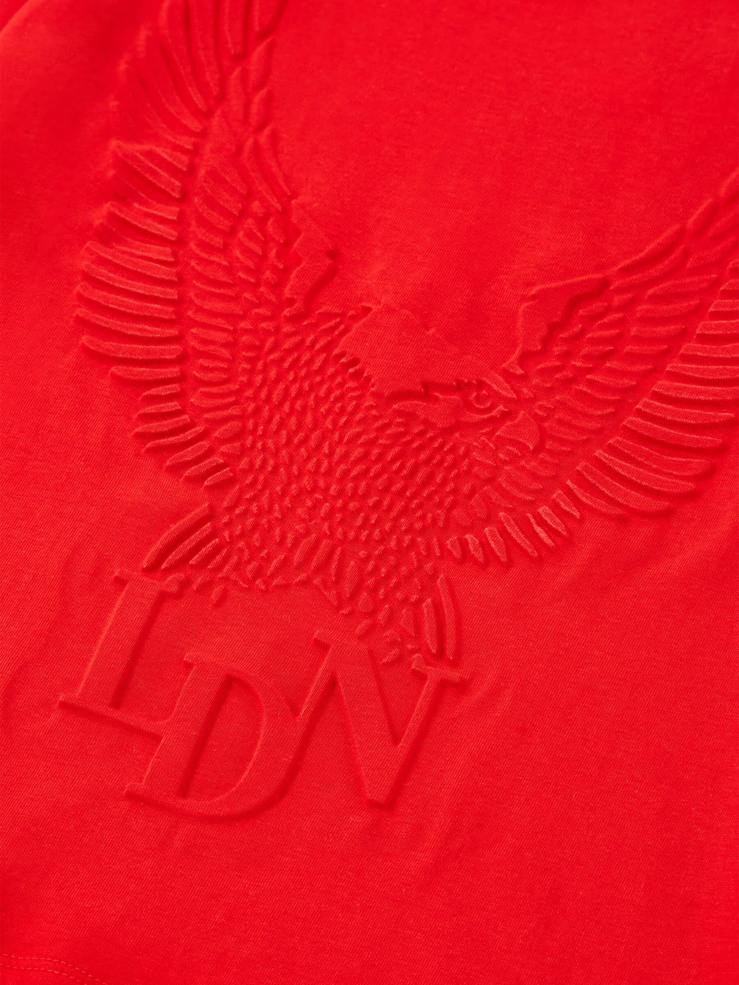 Regal Embossed T-Shirt Red