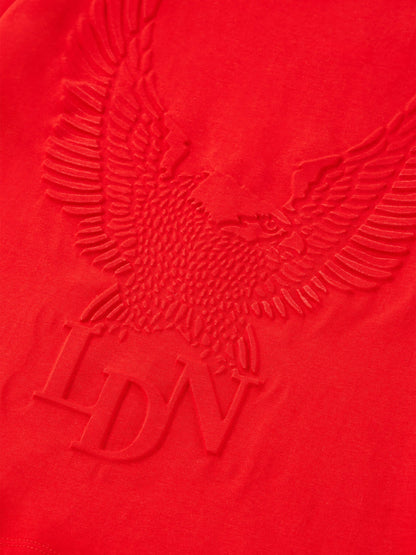 Regal Embossed T-Shirt Red