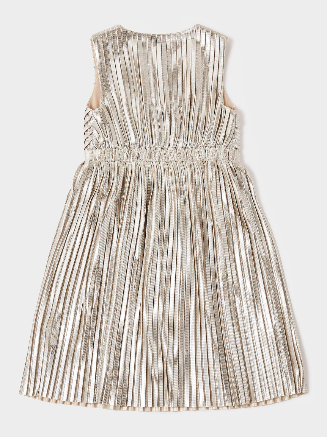 Lola Metallic Pleated Dress