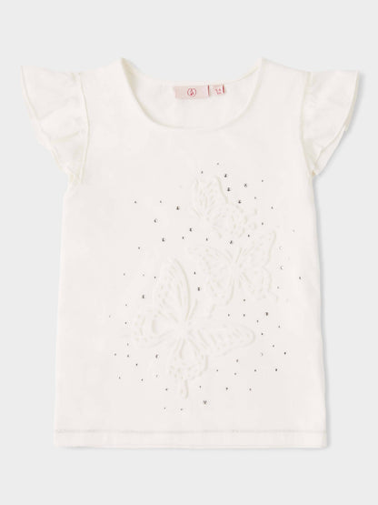 Bella Embossed T-Shirt | GWD Fashion