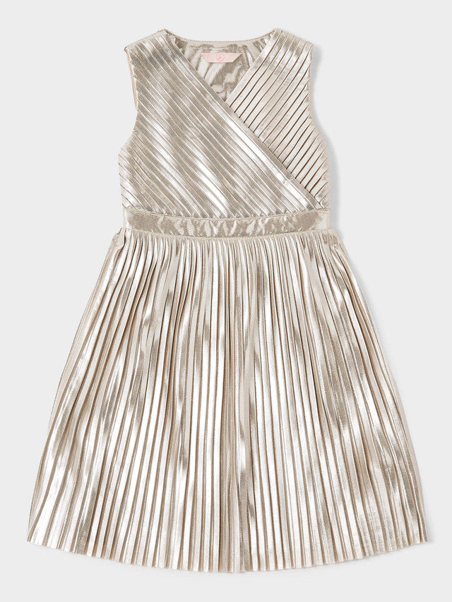 GWD Lola Metallic Pleated Dress