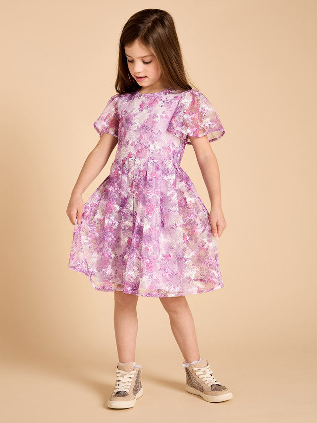 Janie Floral Lace Patterned Dress | GWD Clothing