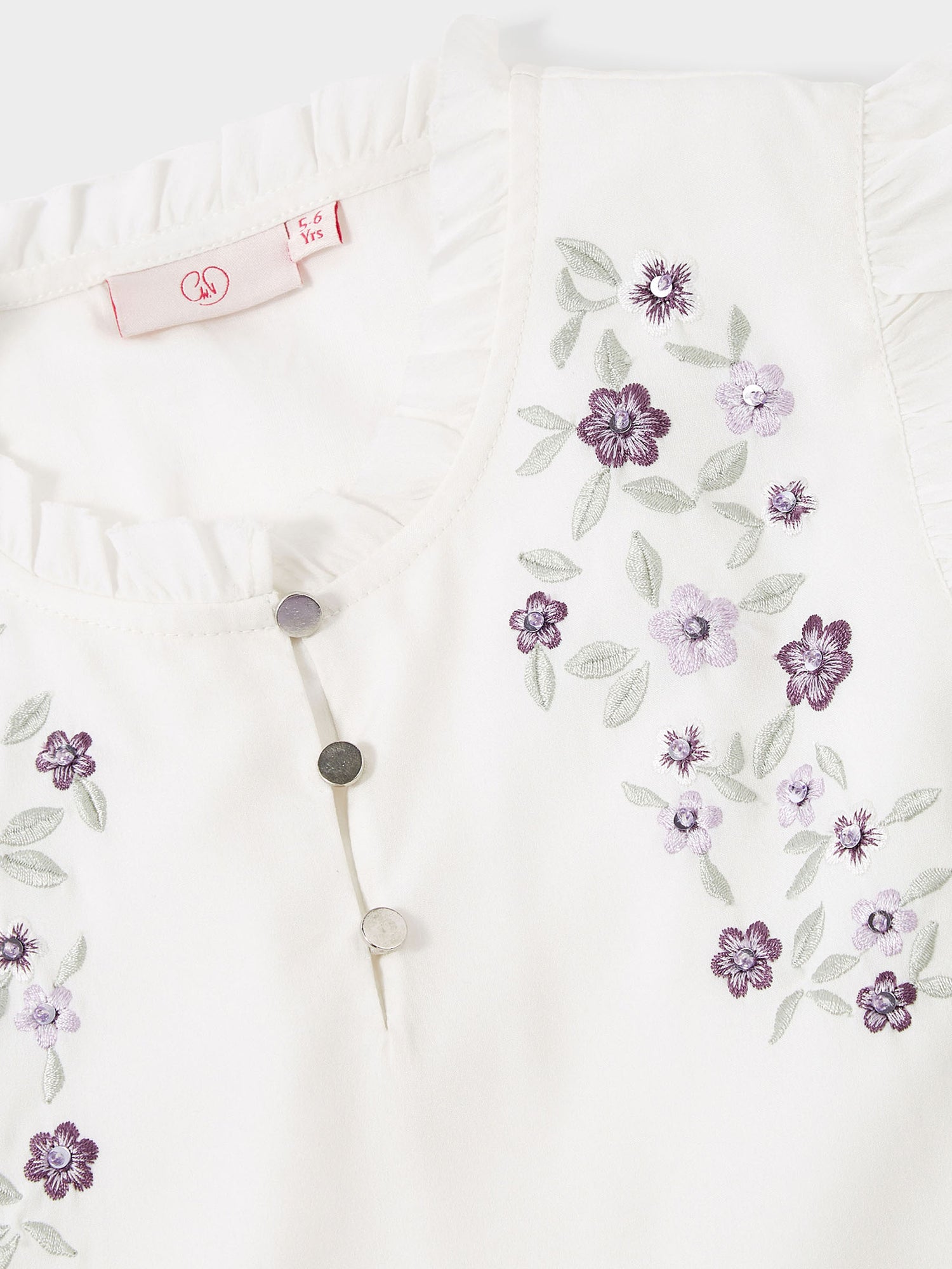 Orchid Embroidered Dress