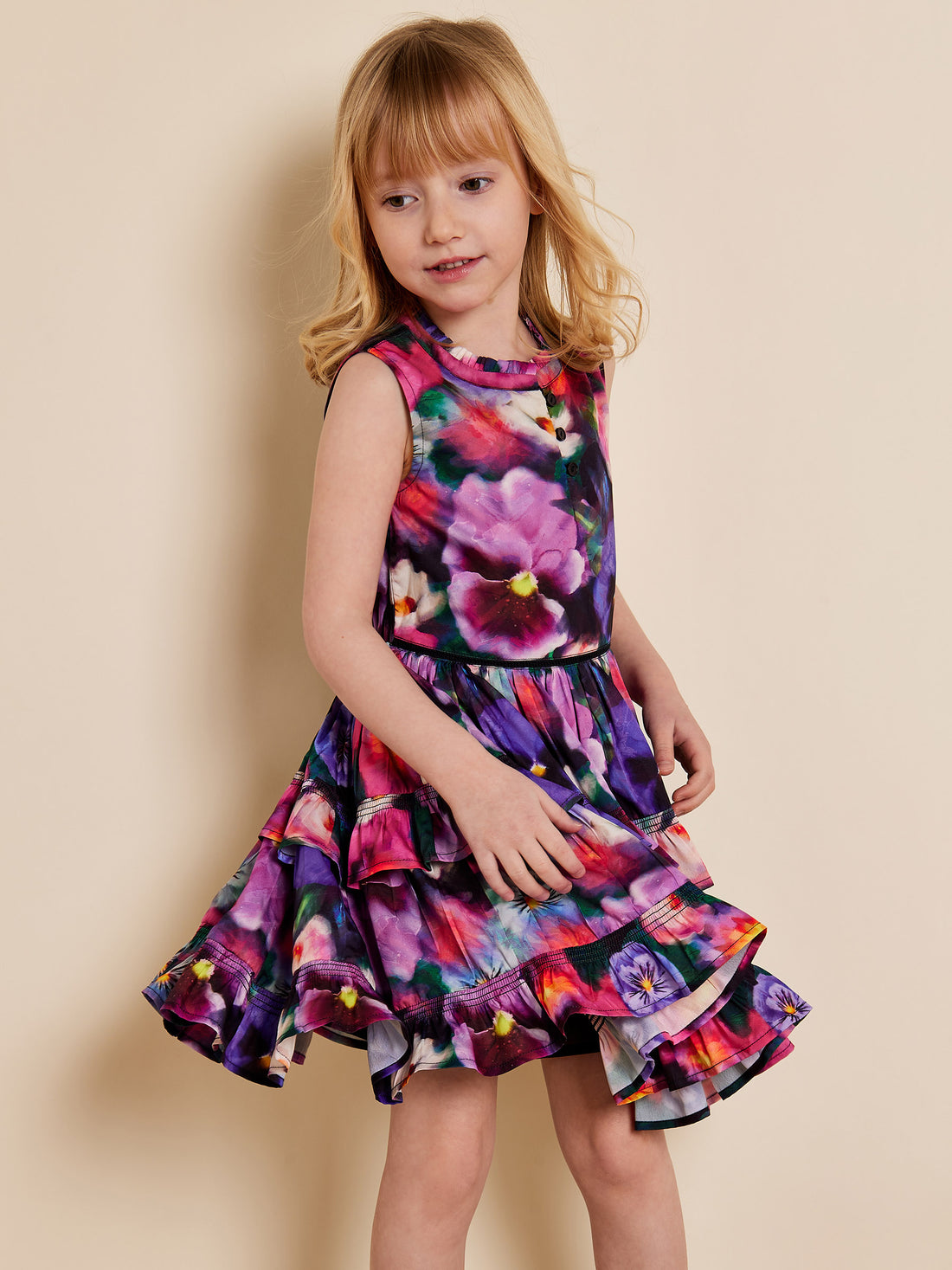Margot Orchid Printed Dress