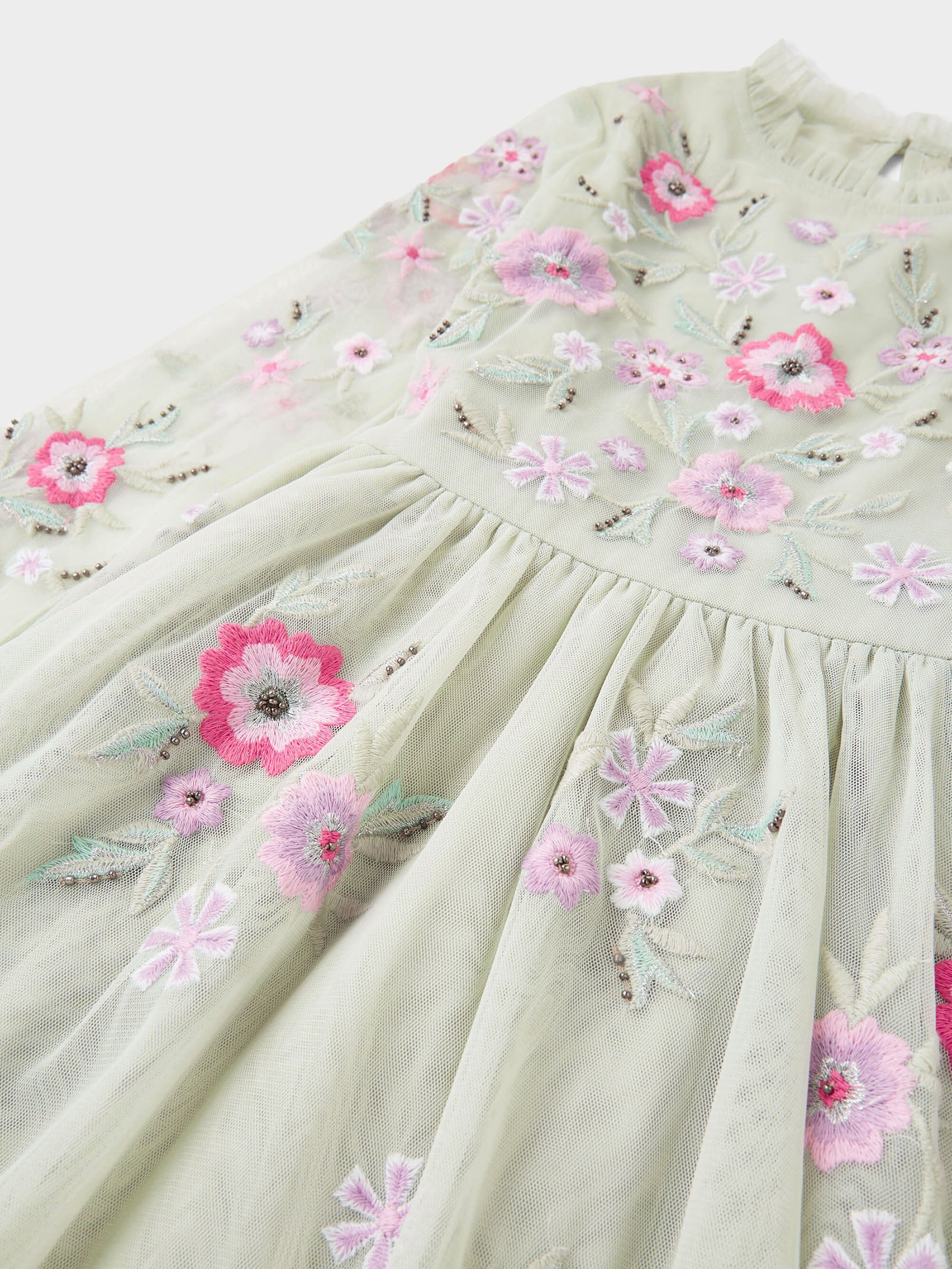 GWD Jazz Sage Embroidered Dress