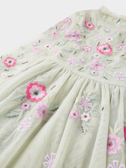 GWD Jazz Sage Embroidered Dress