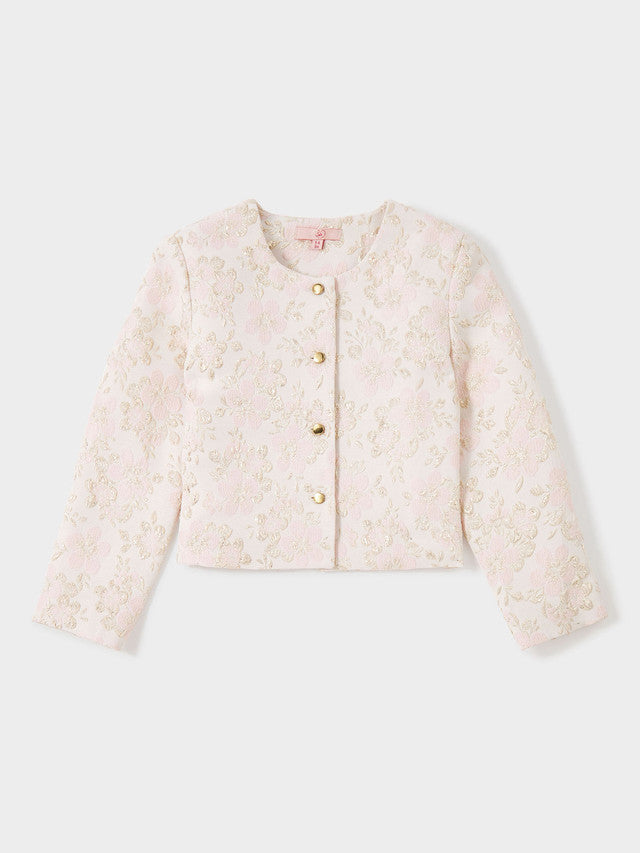 GWD Sky Embroidered Metallic Floral Jacquard Jacket