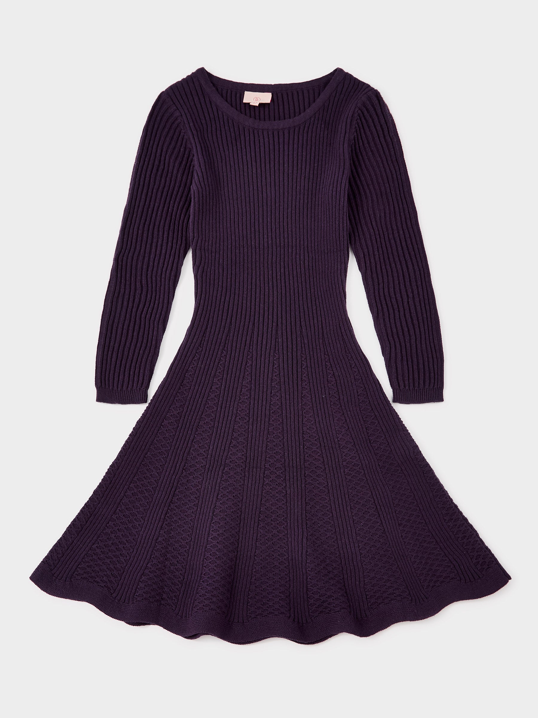 Sion Purple Knitted Dress