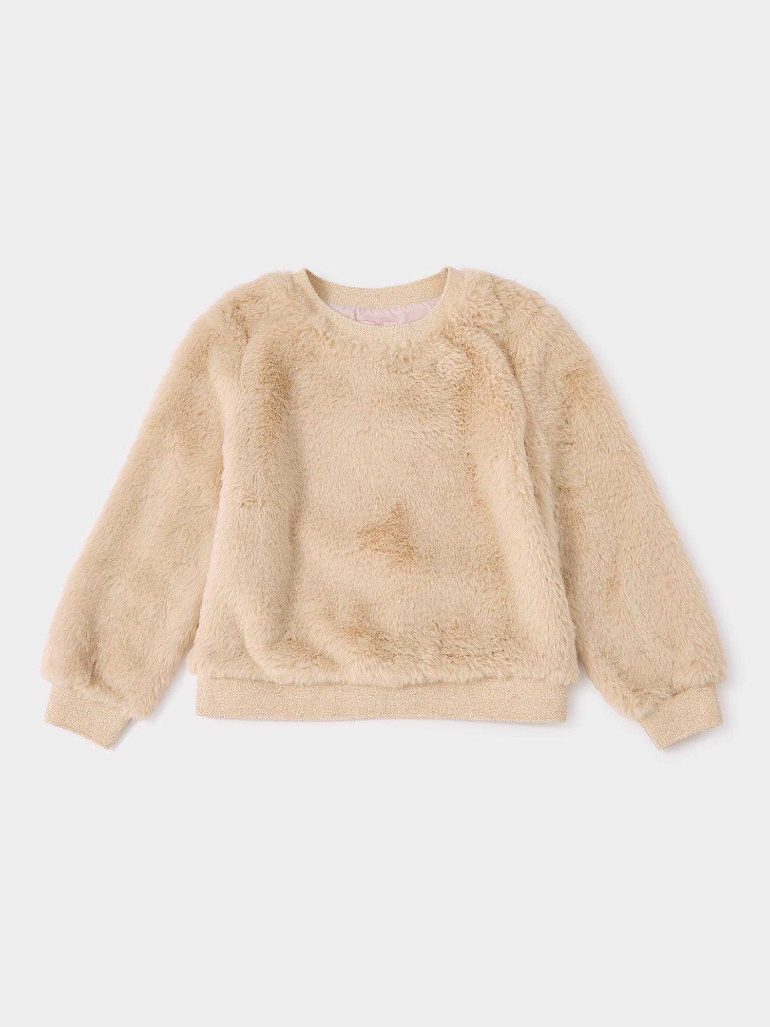 Cathy Cream Fur Sweatshirt | GWD Fashion