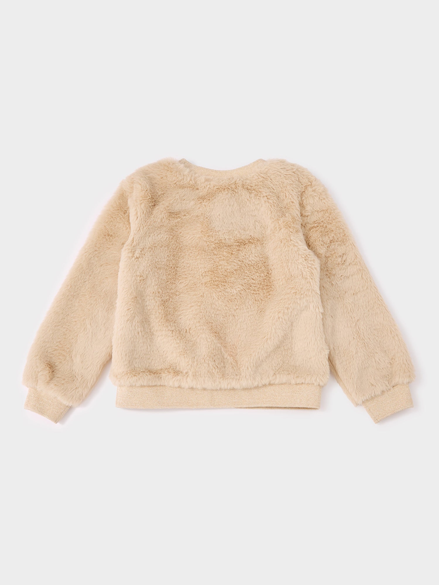 Cathy Cream Fur Sweatshirt