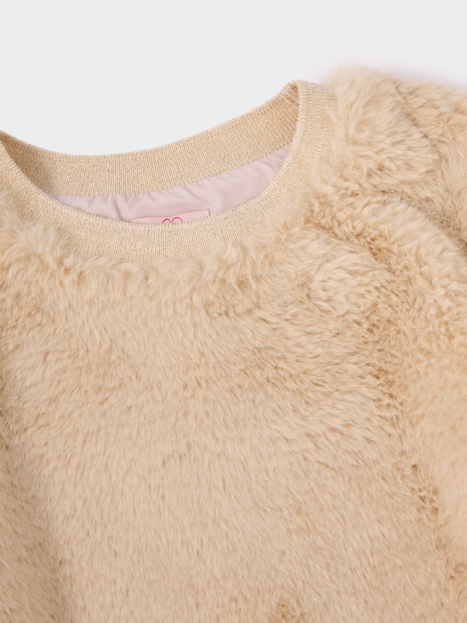 Cathy Cream Fur Sweatshirt