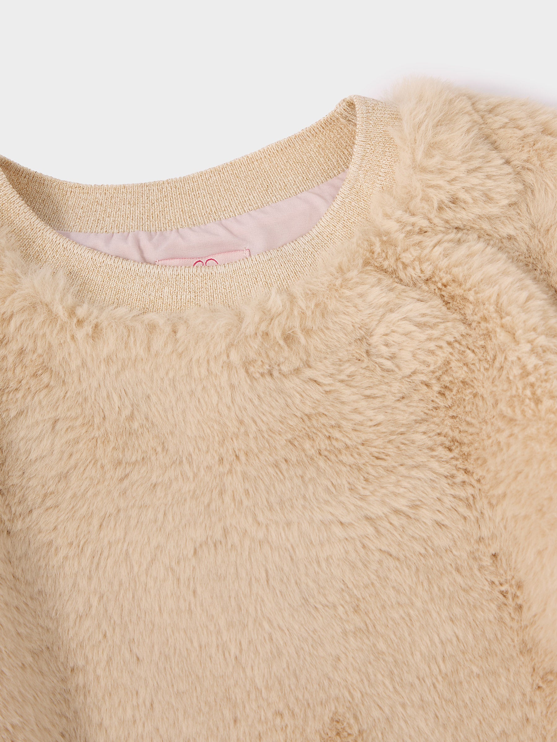 Cathy Cream Fur Sweatshirt