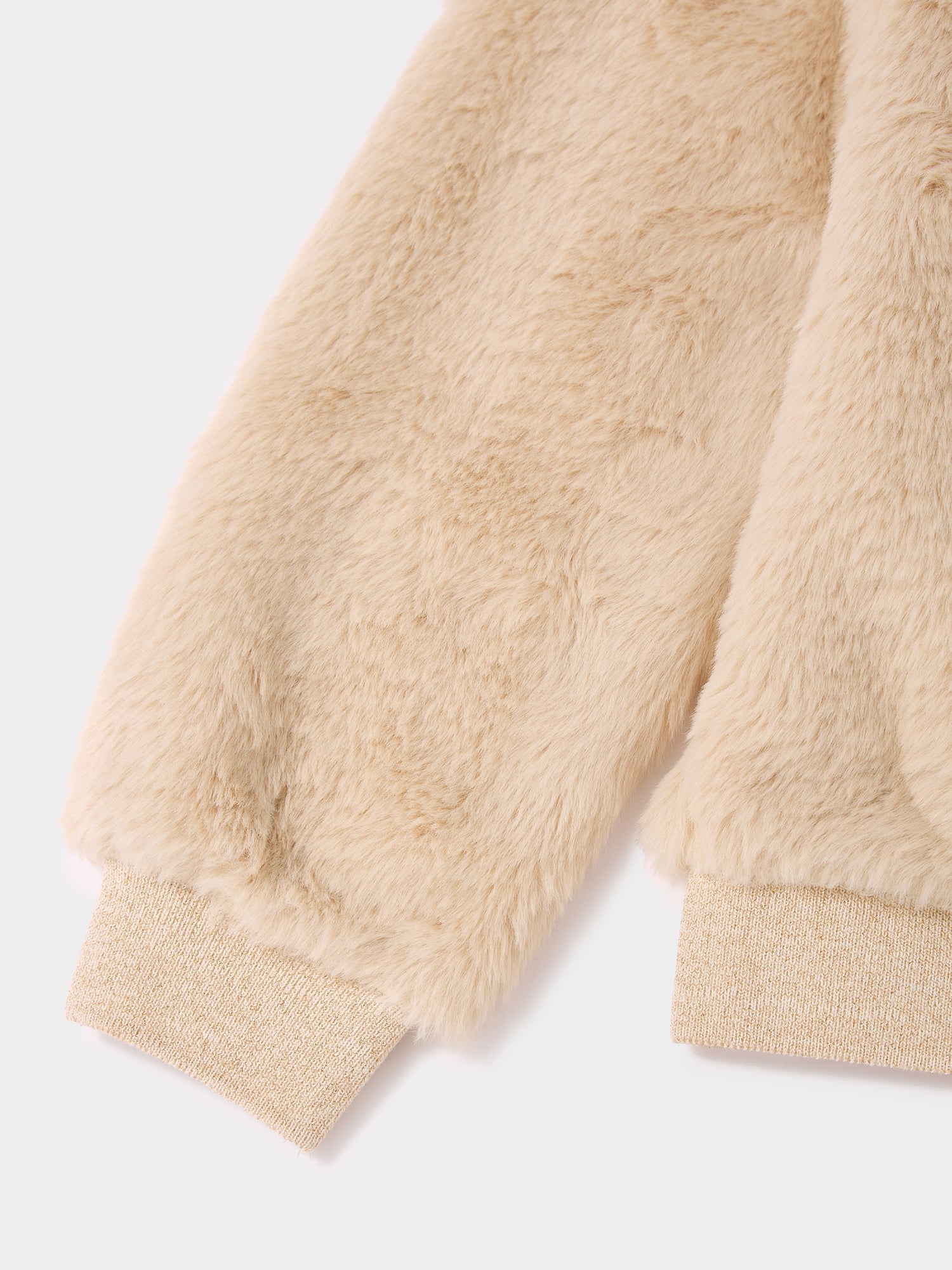 Cathy Cream Fur Sweatshirt