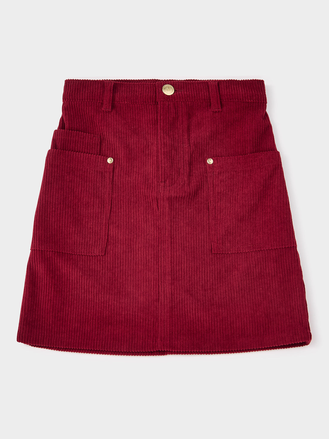 Phoebe Burgundyed Corduroy Skirt