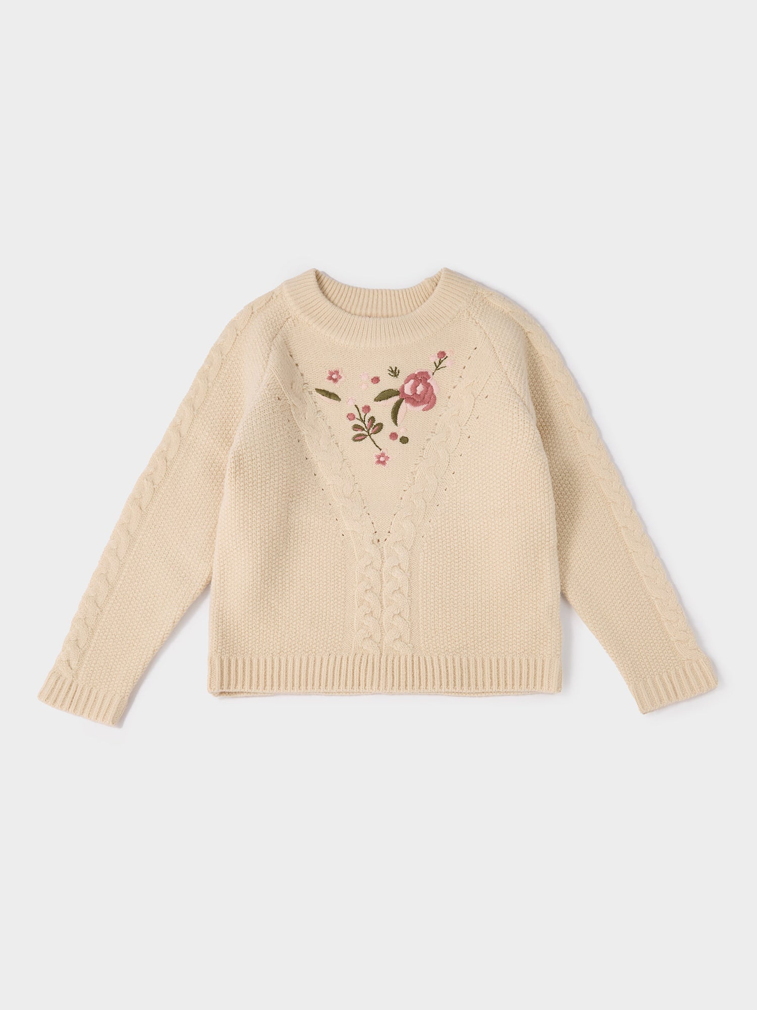 GWD Claire Floral Embroidered Knitted Jumper