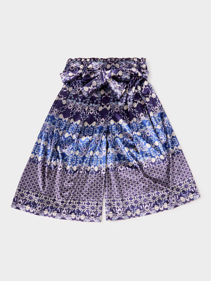 Samira Printed Velvet Culottes | GWD Fashion