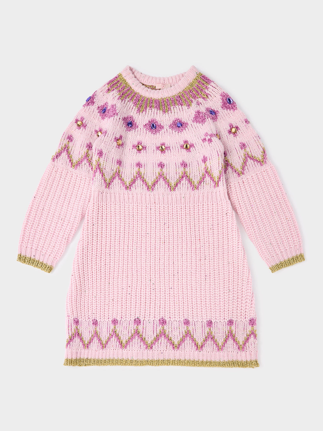 Vicky Multi Geometric Jacquard Dress | GWD Clothing