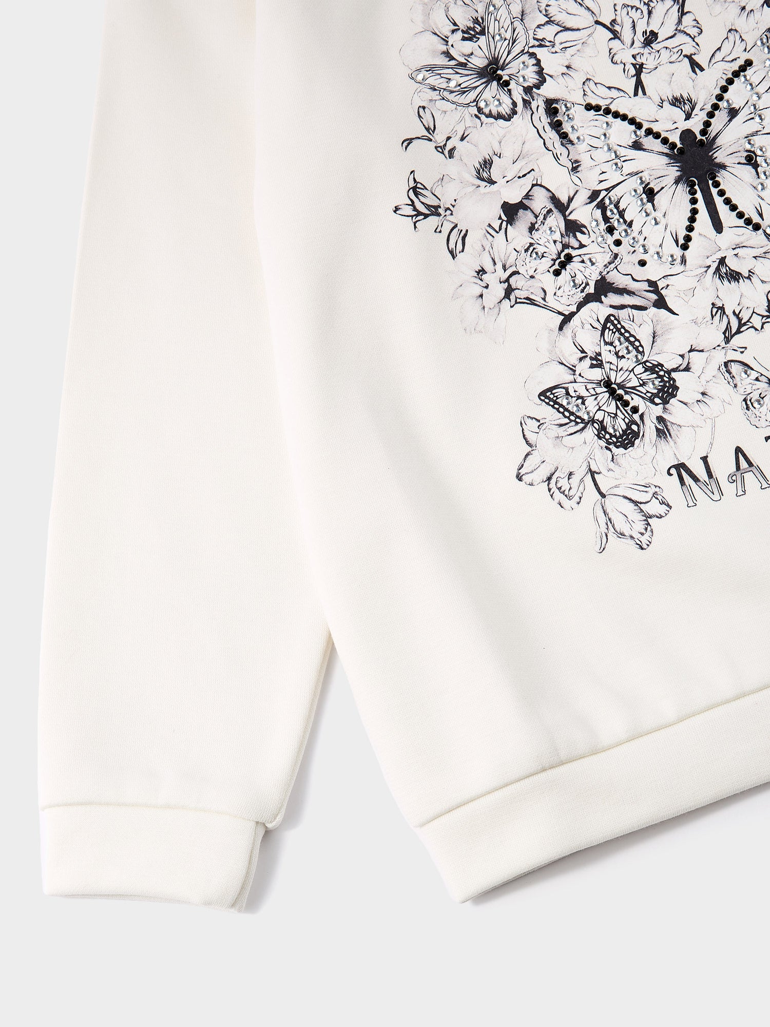 Sunny Butterfly Print Sweatshirt Hoody