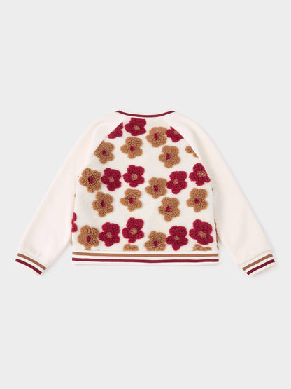 Lulu Boucle Embroidered Floral Sweatshirt