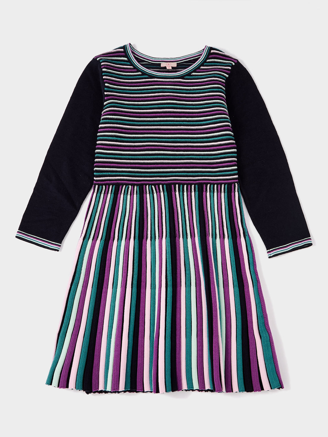 Poppy Multi Stripe Knitted Dress | GWD Clothing