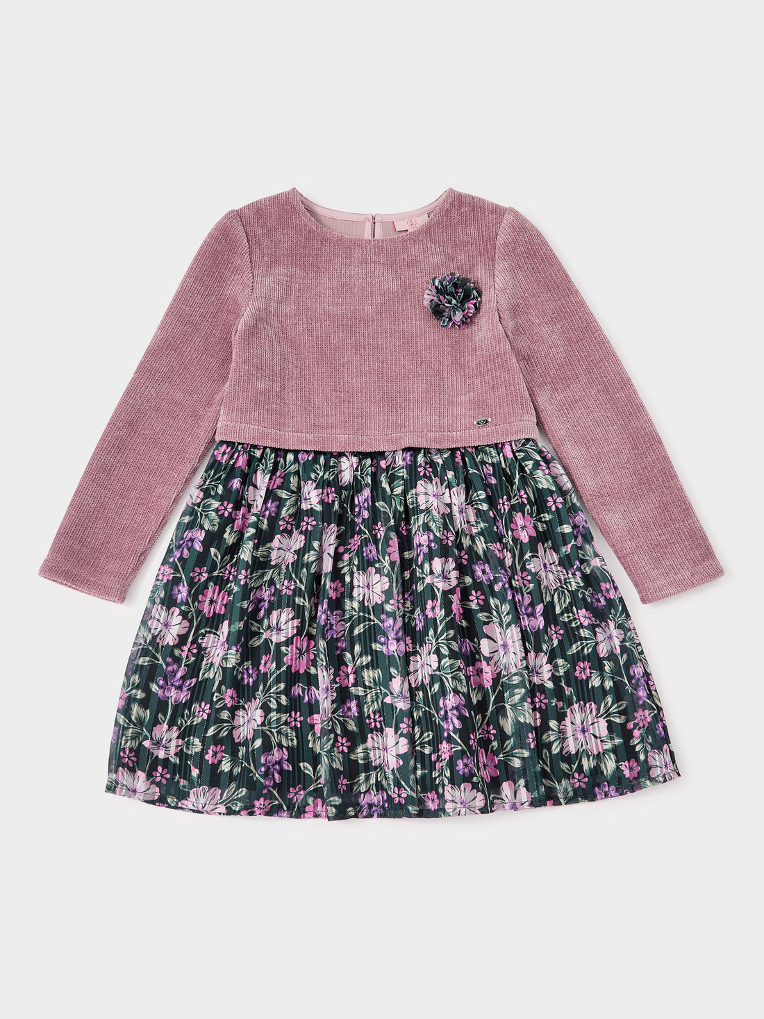 Melody 2-in-1 Floral Print Dress with Pink Top | GWD Clothing