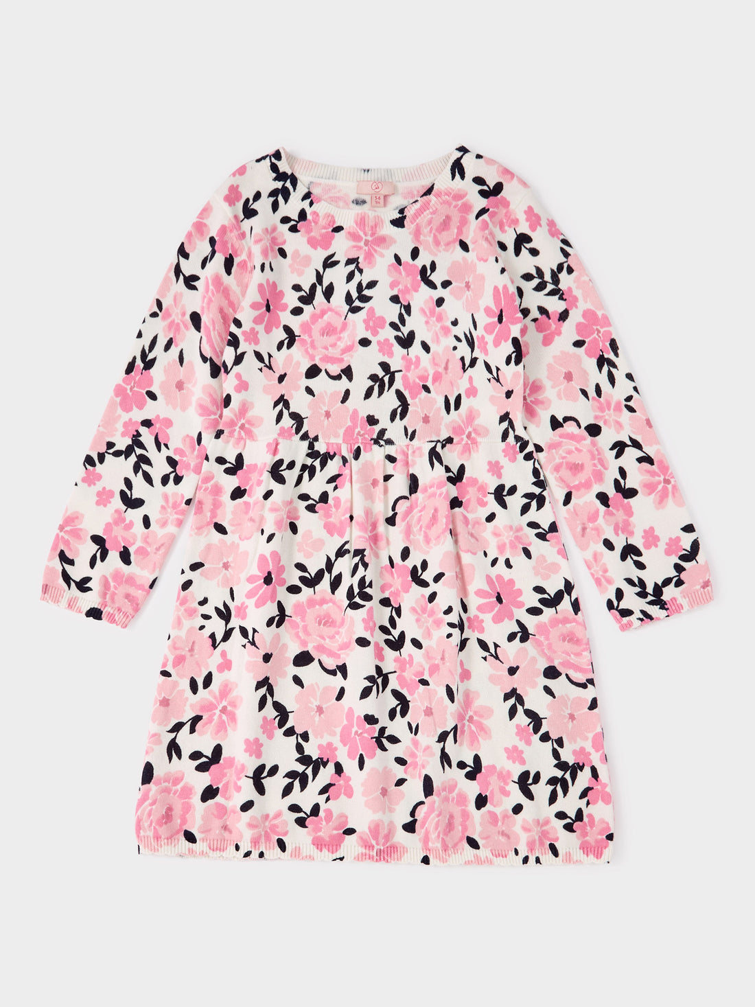 Gracie Floral Print Knitted Dress | GWD Clothing